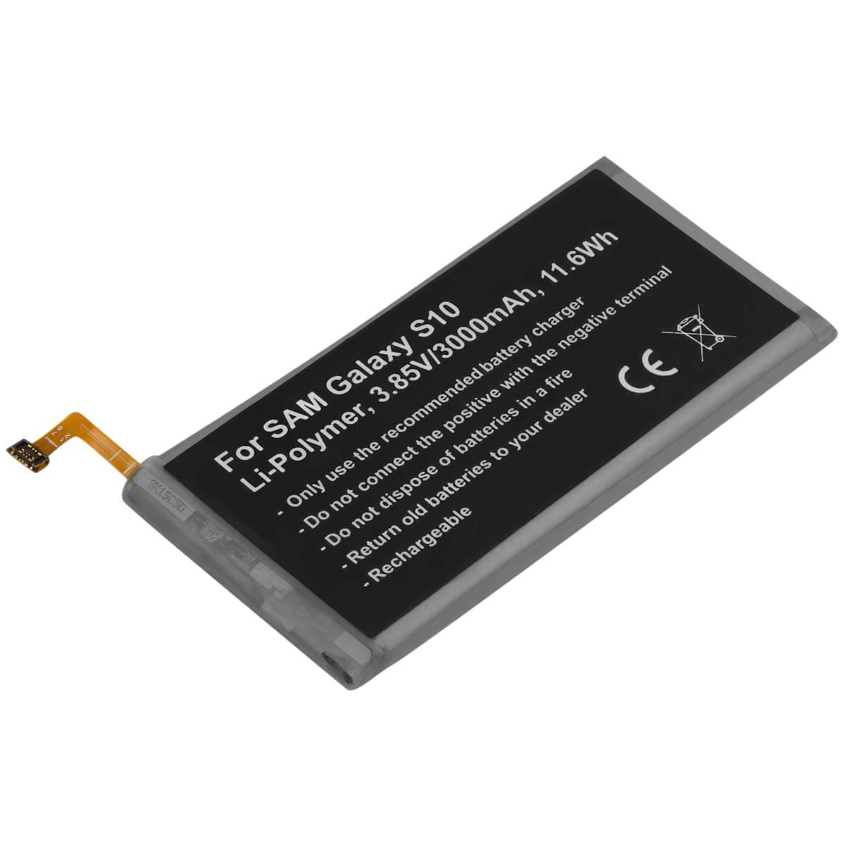 Akku Li-Polymer 3000mAh Samsung Galaxy S10 3,85V – Avizar