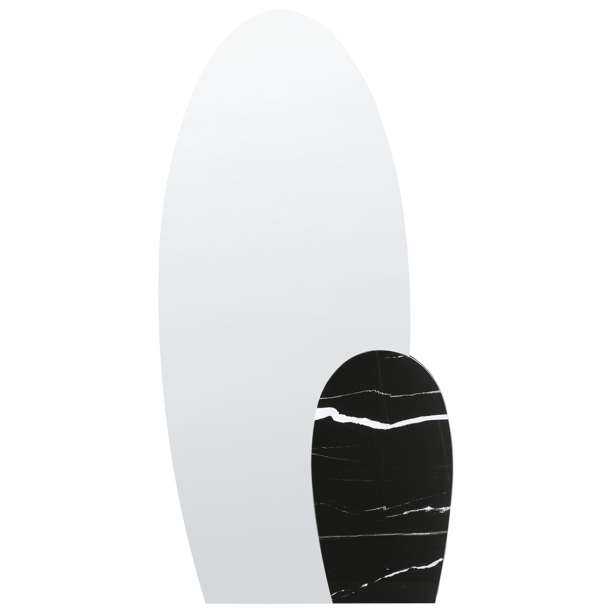 Seinäpeili VIERZON 58 cm 120 cm Musta – Beliani