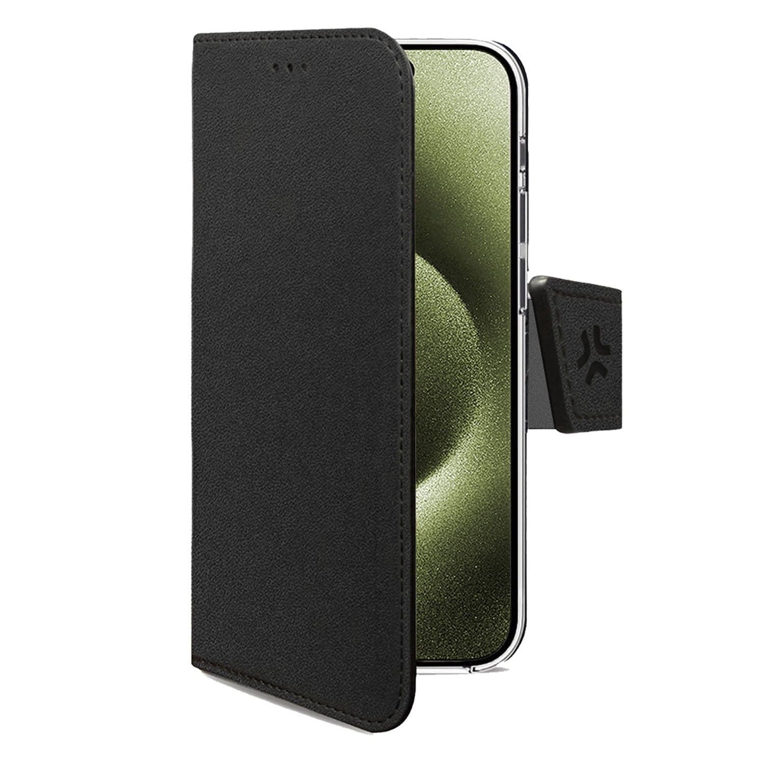 iPhone 17 -lompakkokotelo, musta, ekologinen nahka, korttipaikat