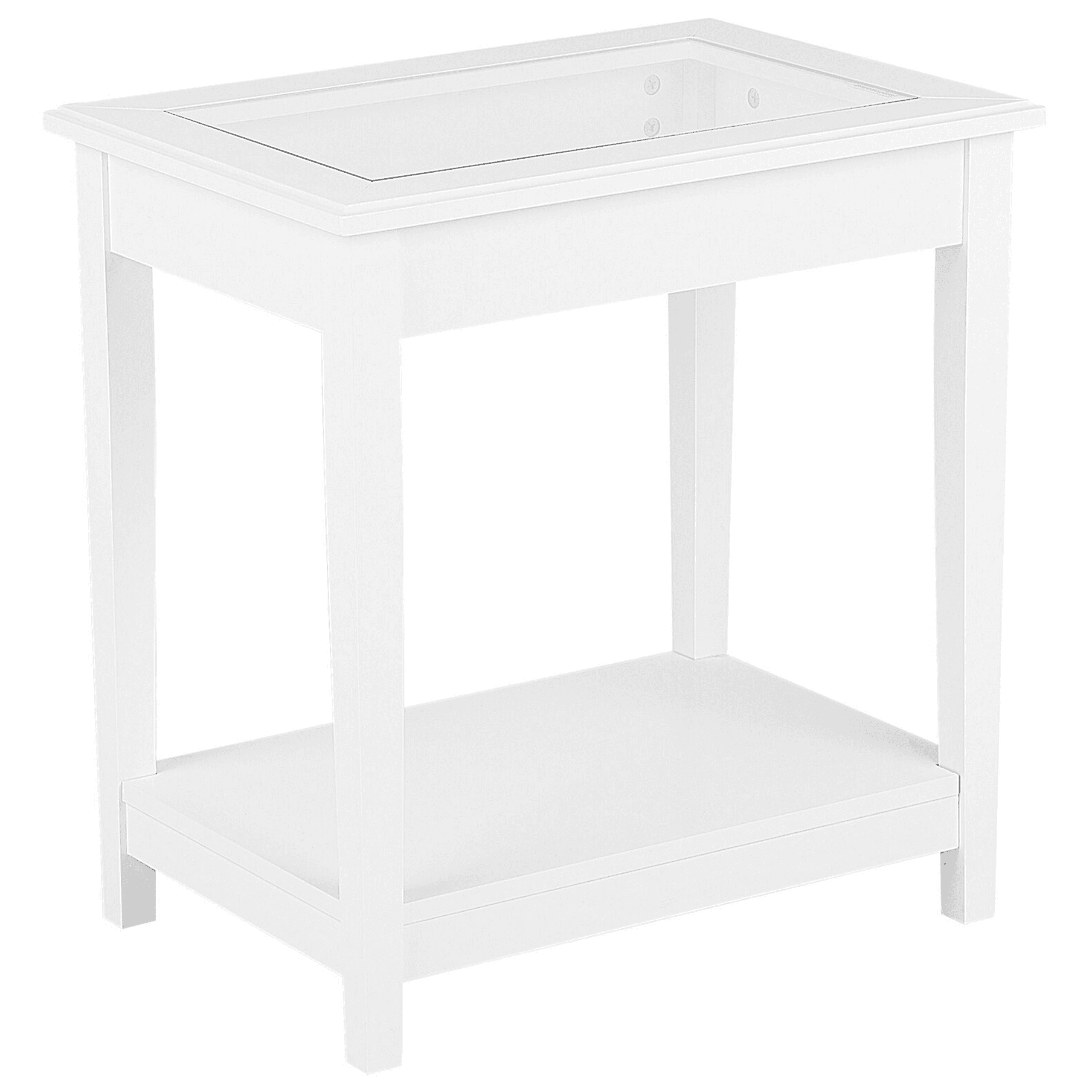 Yöpöytä Sivupöytä ATTU Valkoinen – Beliani