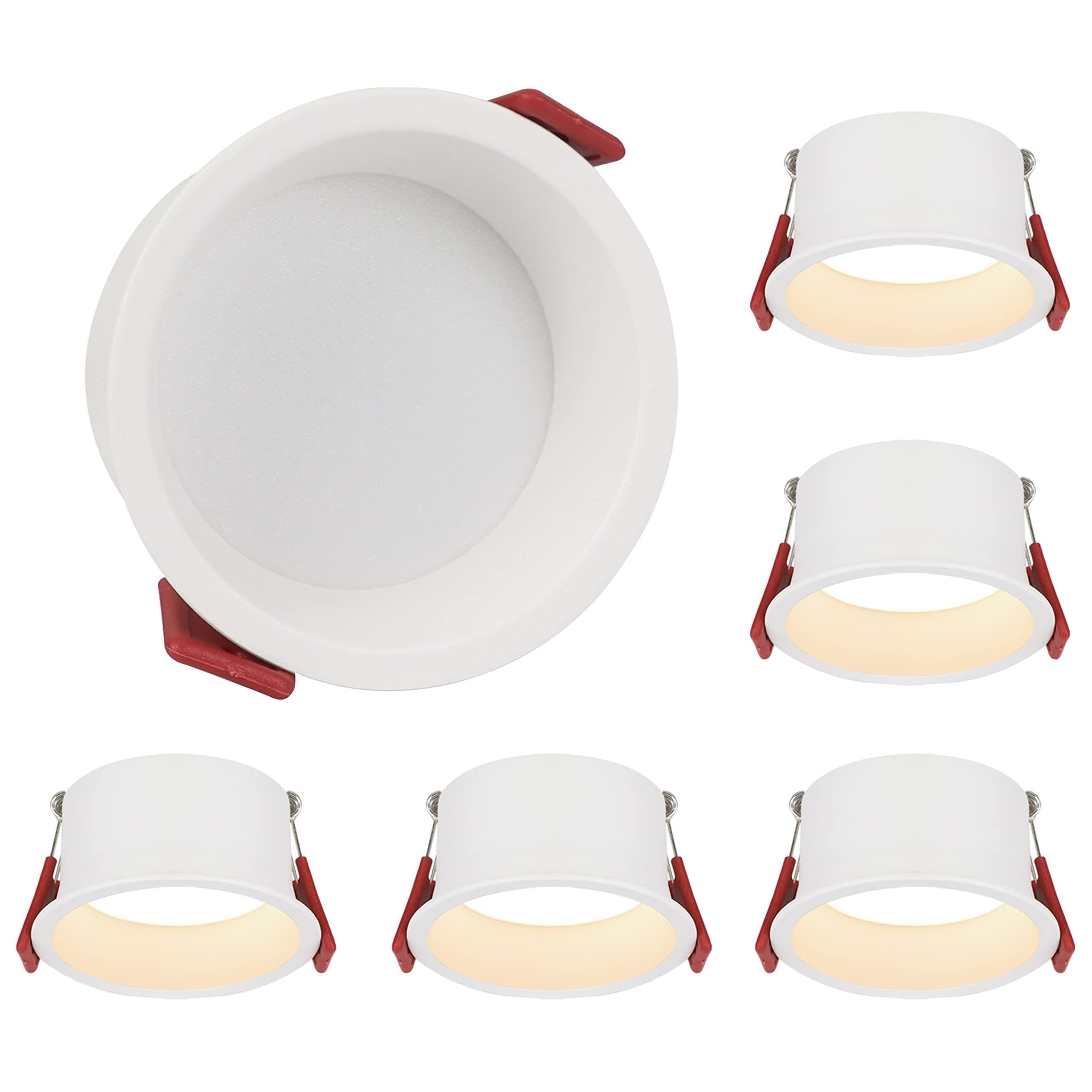 ZMH Upotettavat LED-kohdevalot, 5 kpl, 5 W, IP44-luokiteltu, kylpyhuoneeseen ja keittiöön
