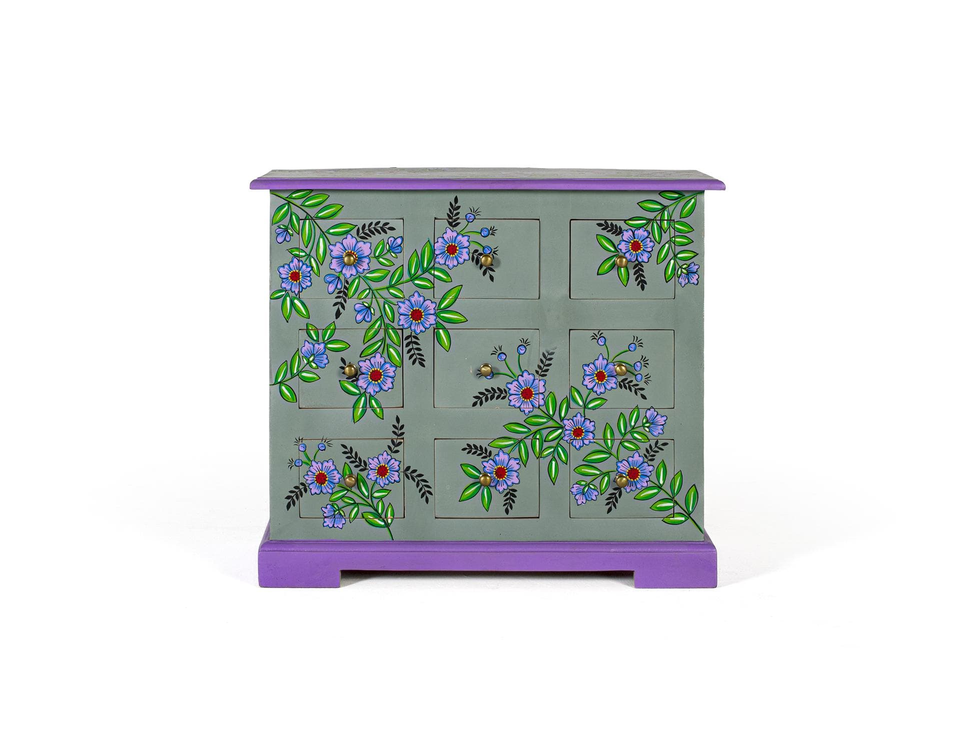 Massiivimangopuusta valmistettu ja käsinmaalattu lipasto – Giner y Colomer