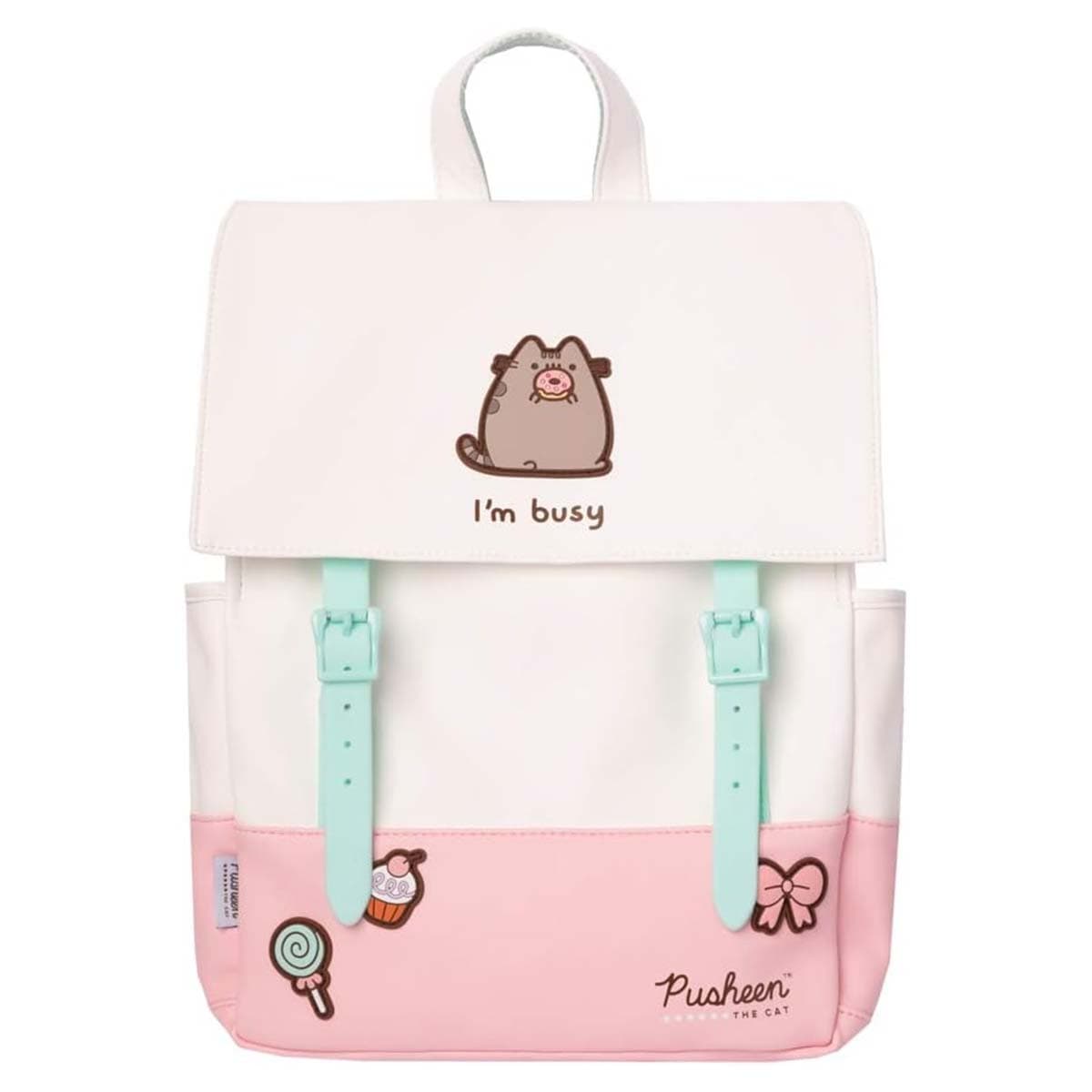 Moderni Reppu Säädettävillä Olkahihnoilla ja Koristeellisilla Merkeillä – Pusheen