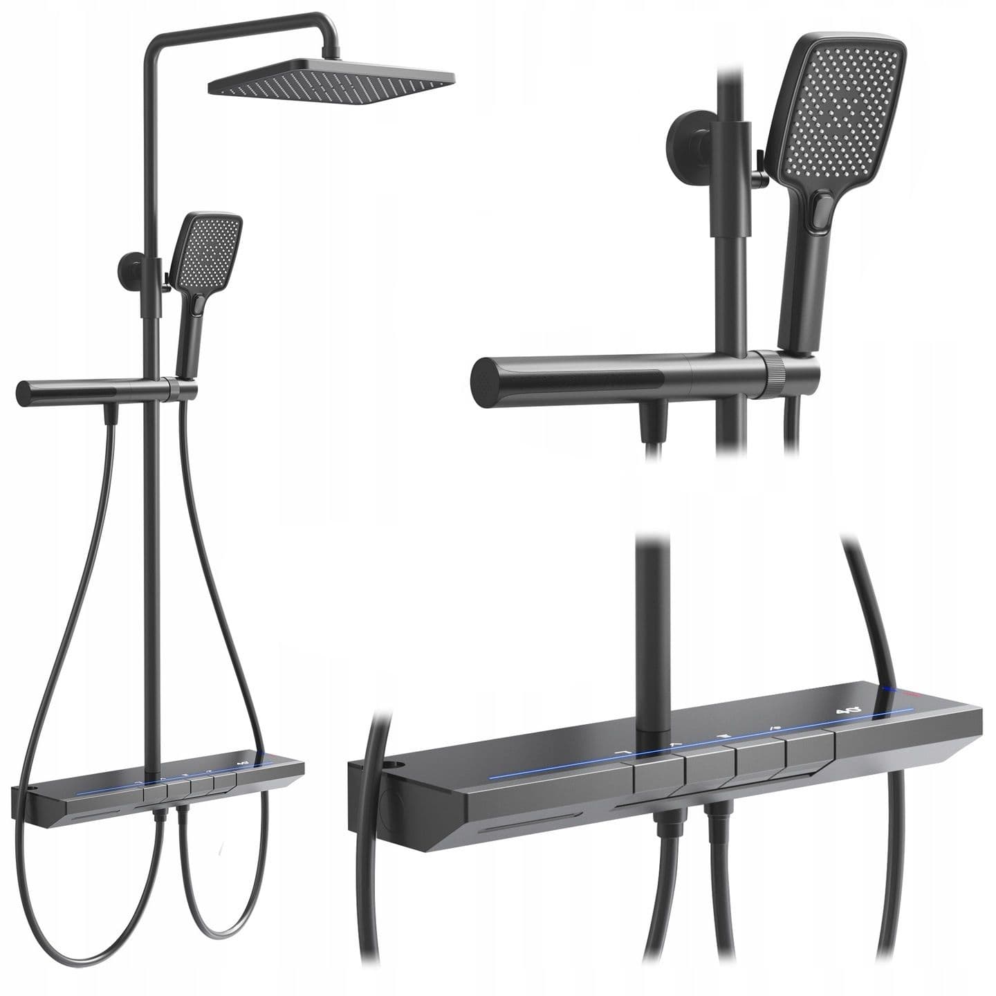 REA suihkusetti PEDRO titaani, 50X48, 5X102CM