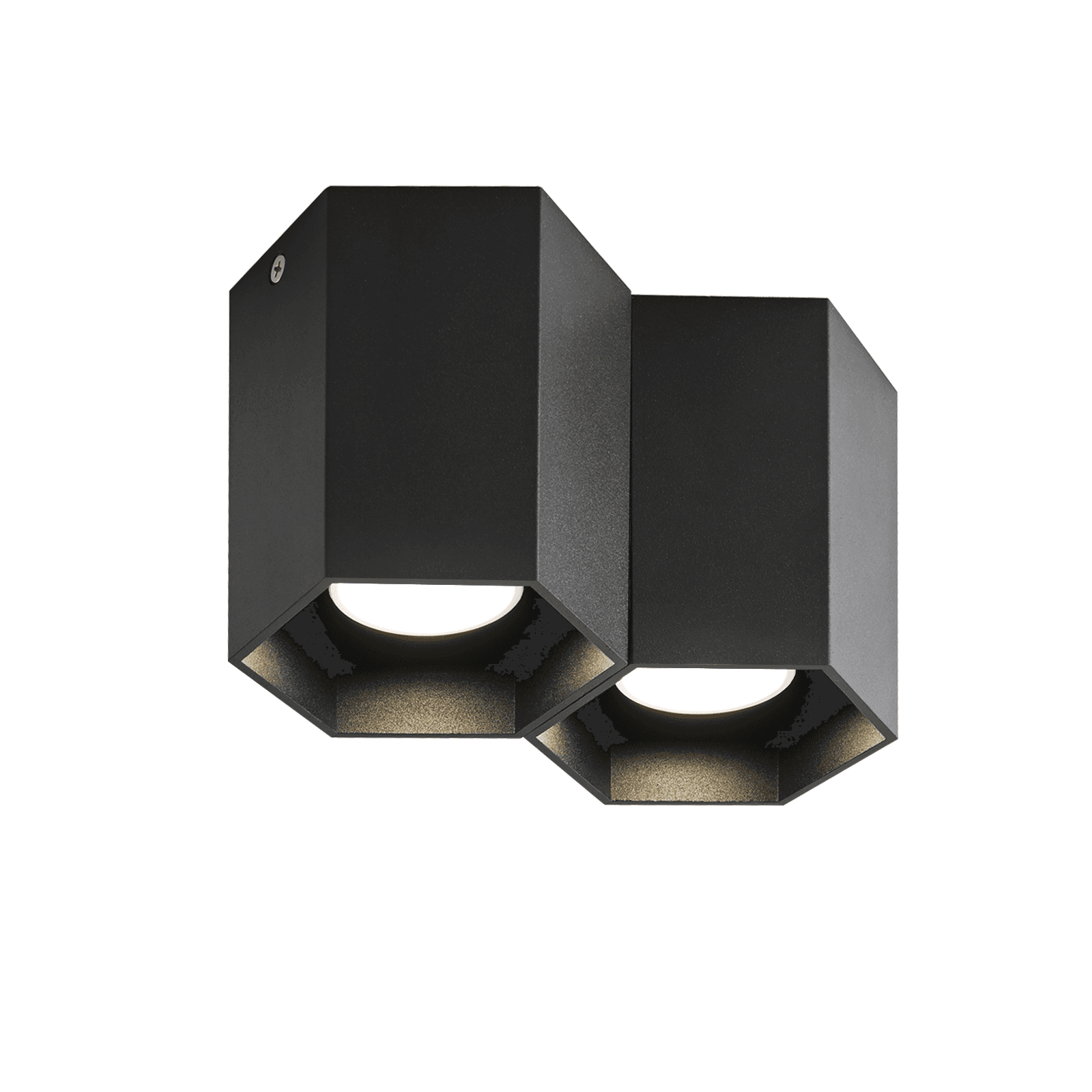 NETTLIFE 2 kpl mustia GU10 pinta - asennettavia kattovalaisimia kirkkaisiin kahvila - keittiön ruokasalin kattovalaisimiin ilman lamppua – Nettlife