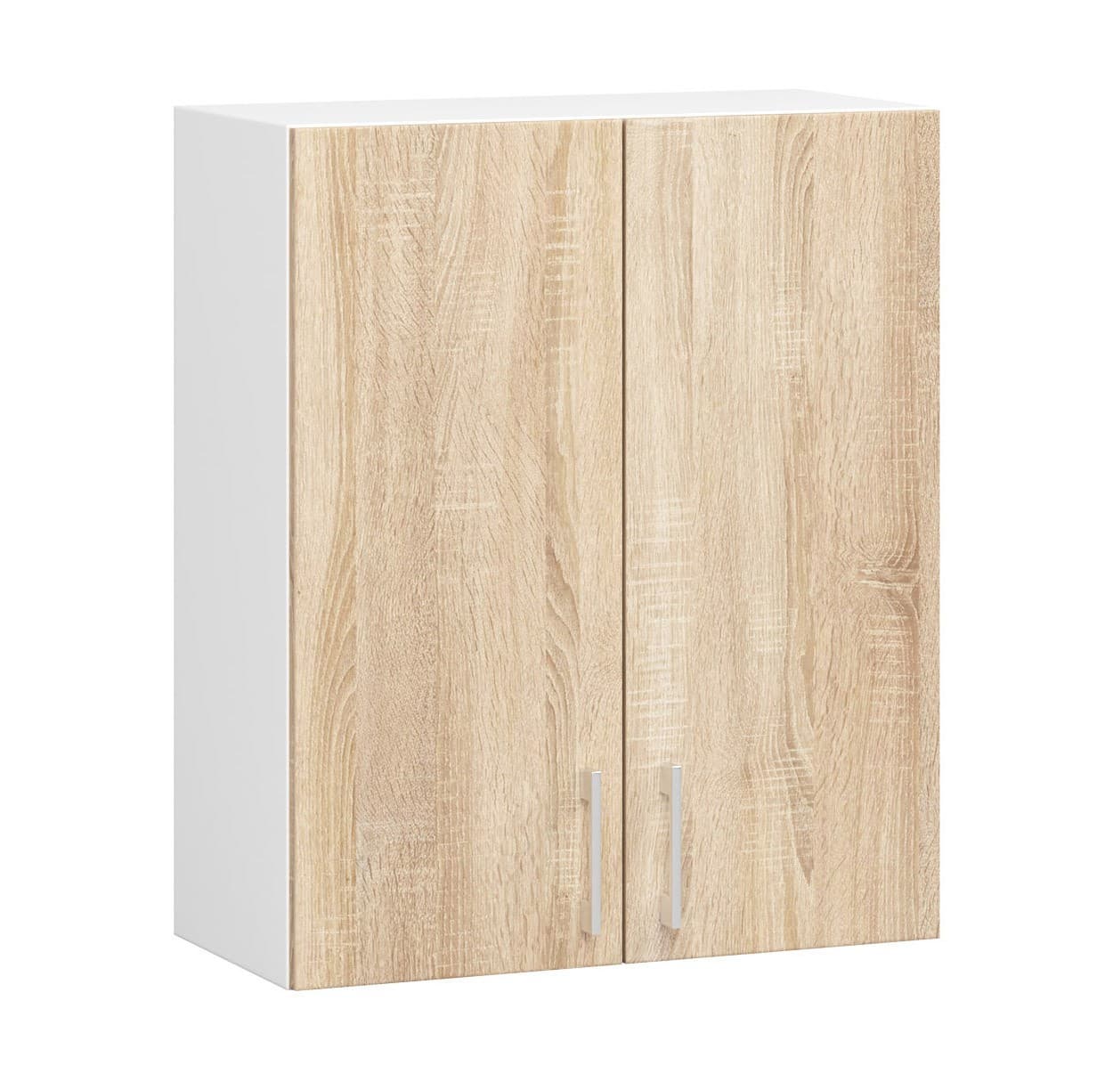Akord Kaappi Lima Valkoinen/Sonoma-tammi 60x31x72 – Akord