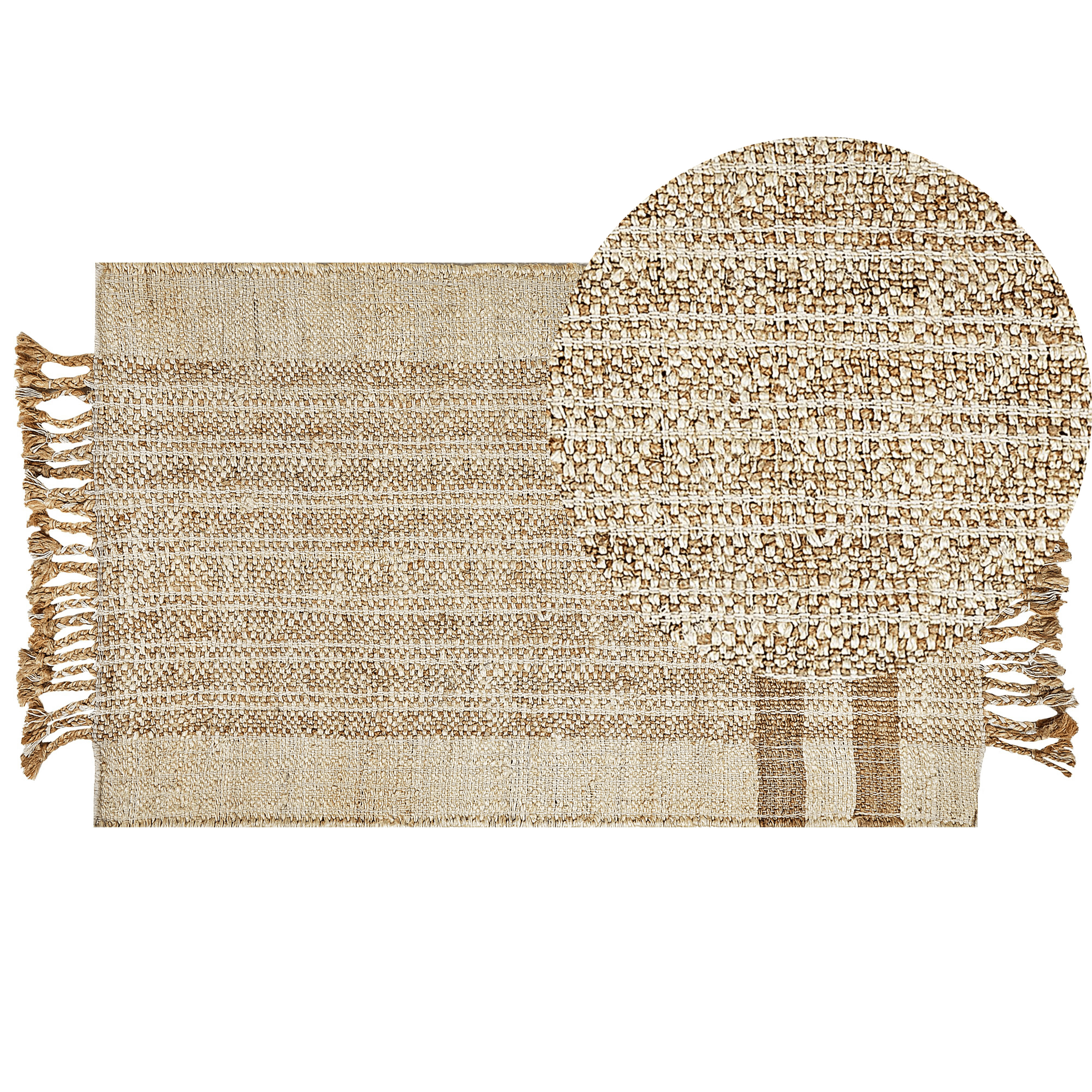 Matto ORTAOBA Beige 80 x 150 cm juutti