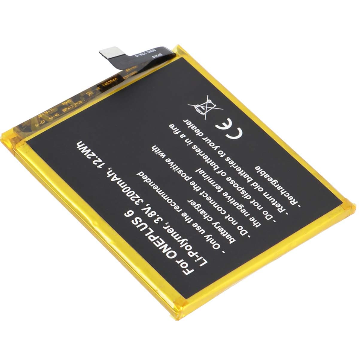 Akku Li-Polymer 3, 8V OnePlus 6 yhteensopiva BLP657 3200mAh – Avizar