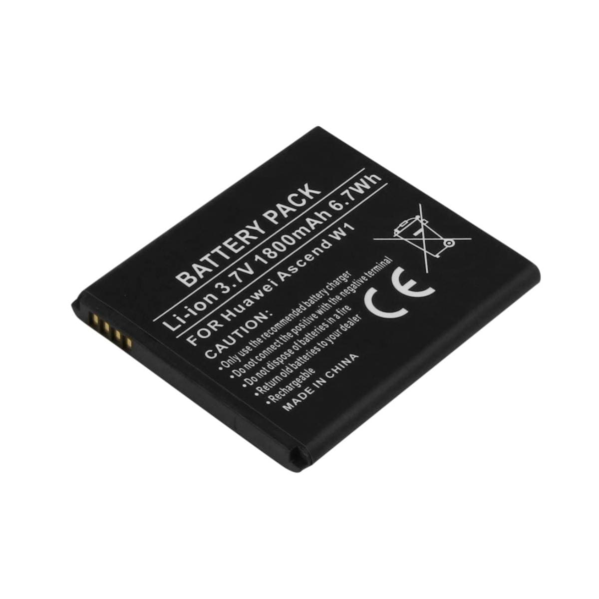 Akku Huawei Ascend W1:lle, 3,7V 1800mAh Li-ion – Avizar