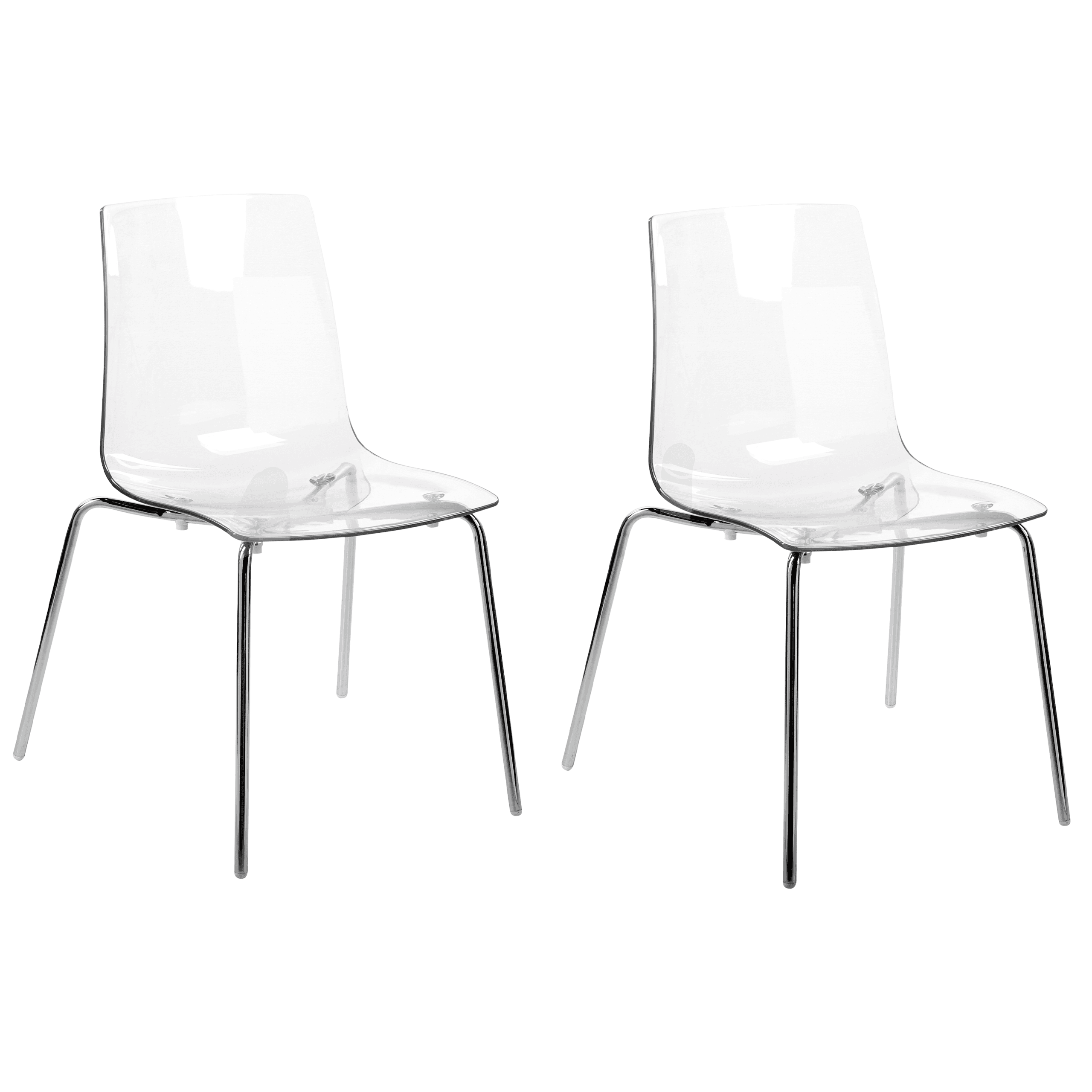 Ruokatuolisetti 2 kpl SILERTON Kirkas – Beliani