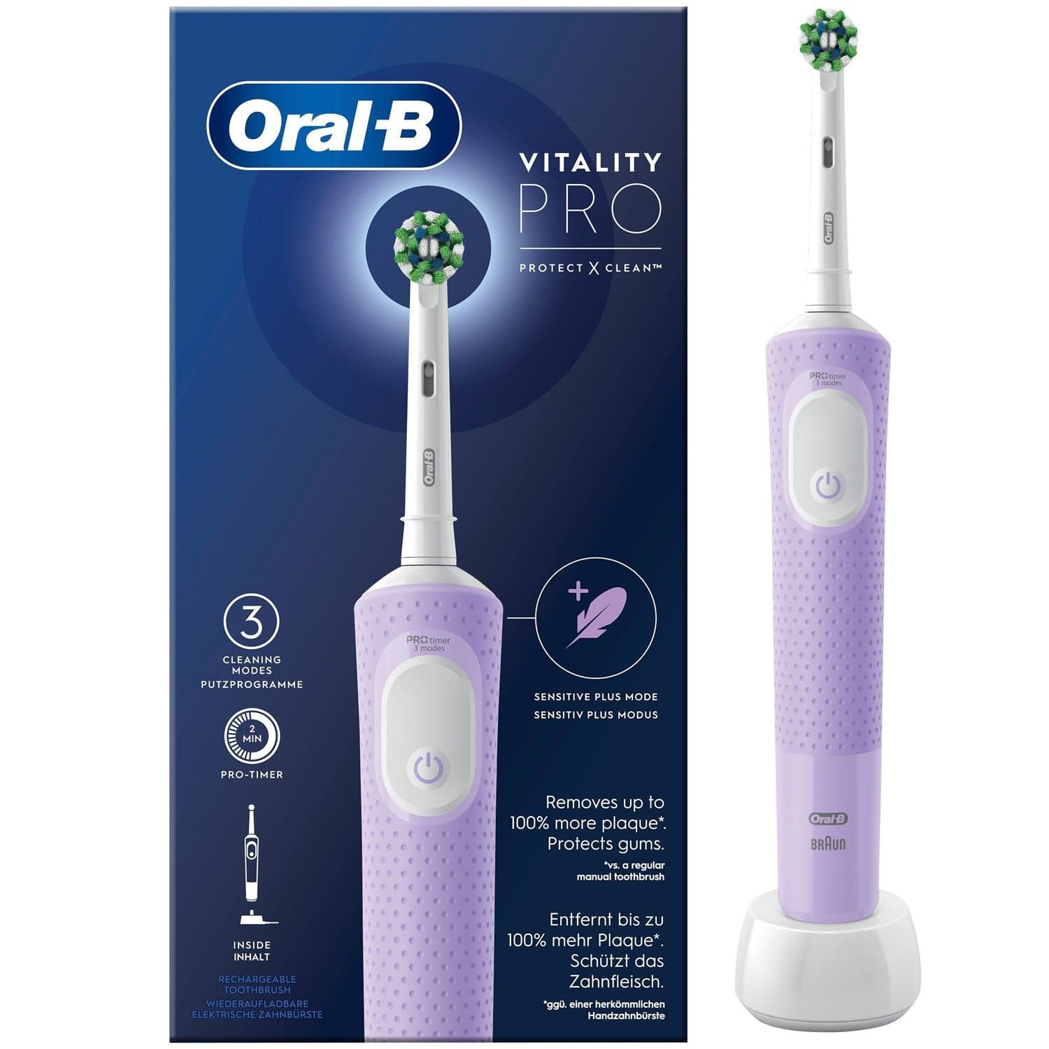 Sähköhammasharja Vitality Pro Lilac CA HBOX – Oral-b