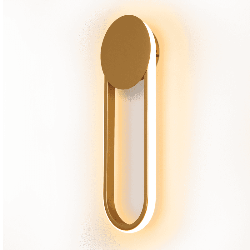 NETTLIFE Sisä-LED-seinävalaisin - 12 W 41 cm porrasvalaisin kultainen käytävävalaisin moderni muotoilu 3000 K lämmin valkoinen – Nettlife