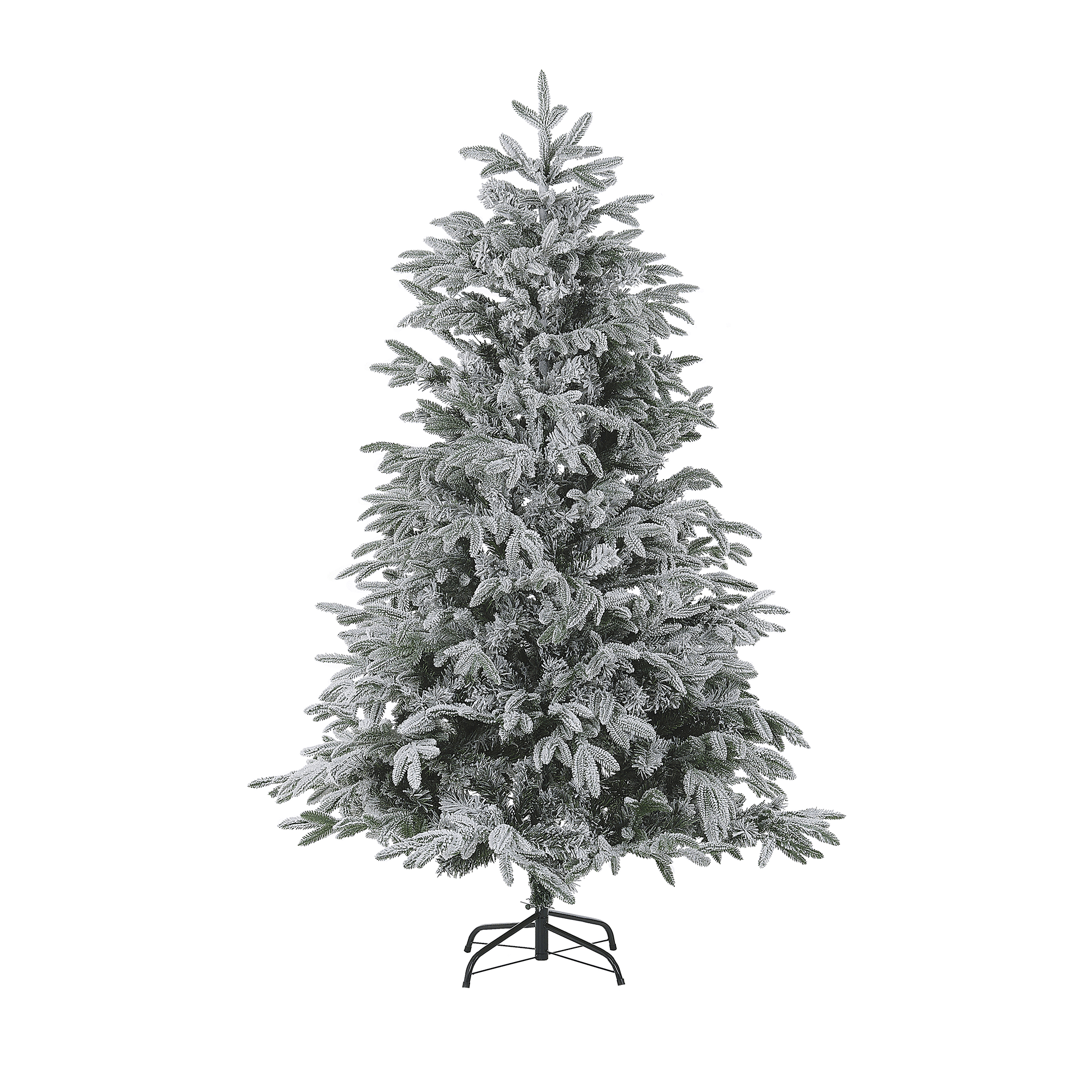 Luminen joulukuusi BASSIE 180 cm Valkoinen – Beliani