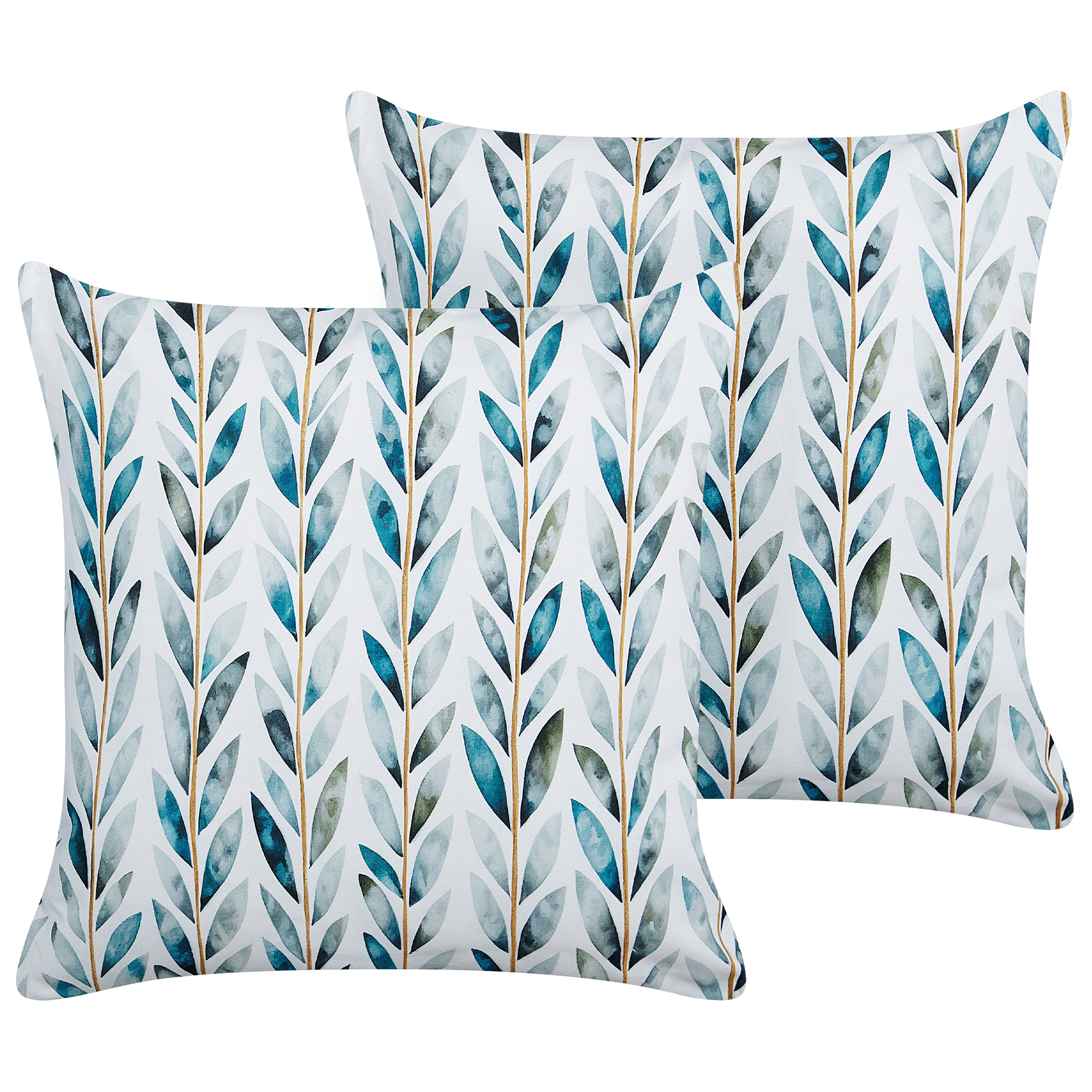 Ulkotyynysetti 2 kpl LOANO Kasvikuvio 45 x 45 cm Vihreä