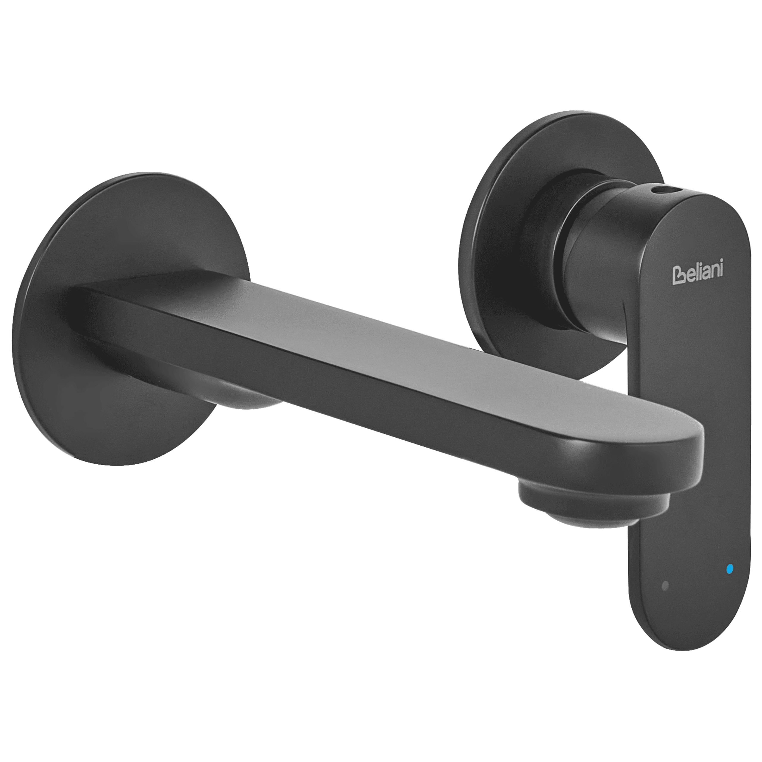 Seinään kiinnitettävä pesuallashana GUATAVIA messinki Musta