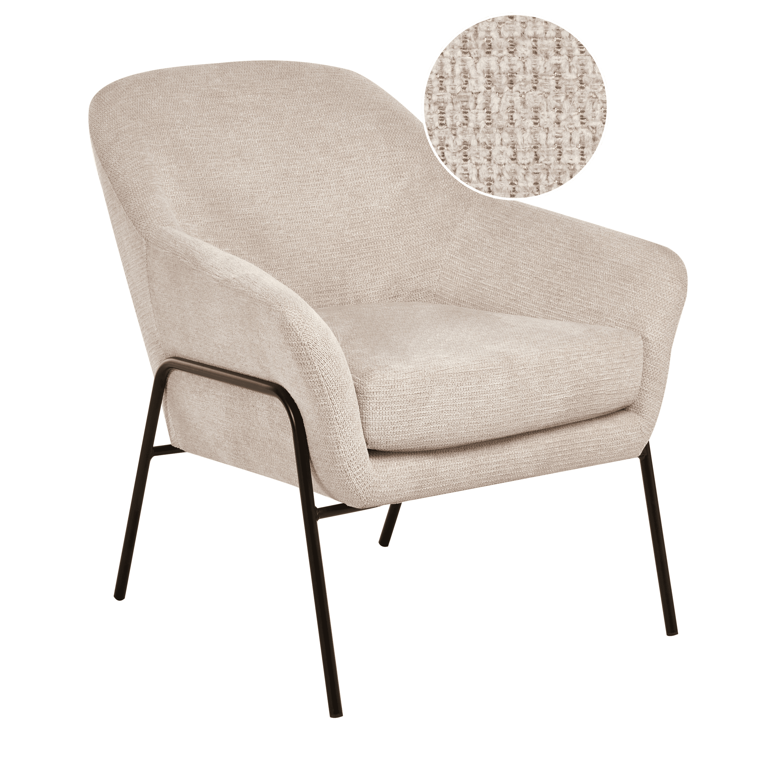 Nojatuoli VEDDIGE kangas Beige