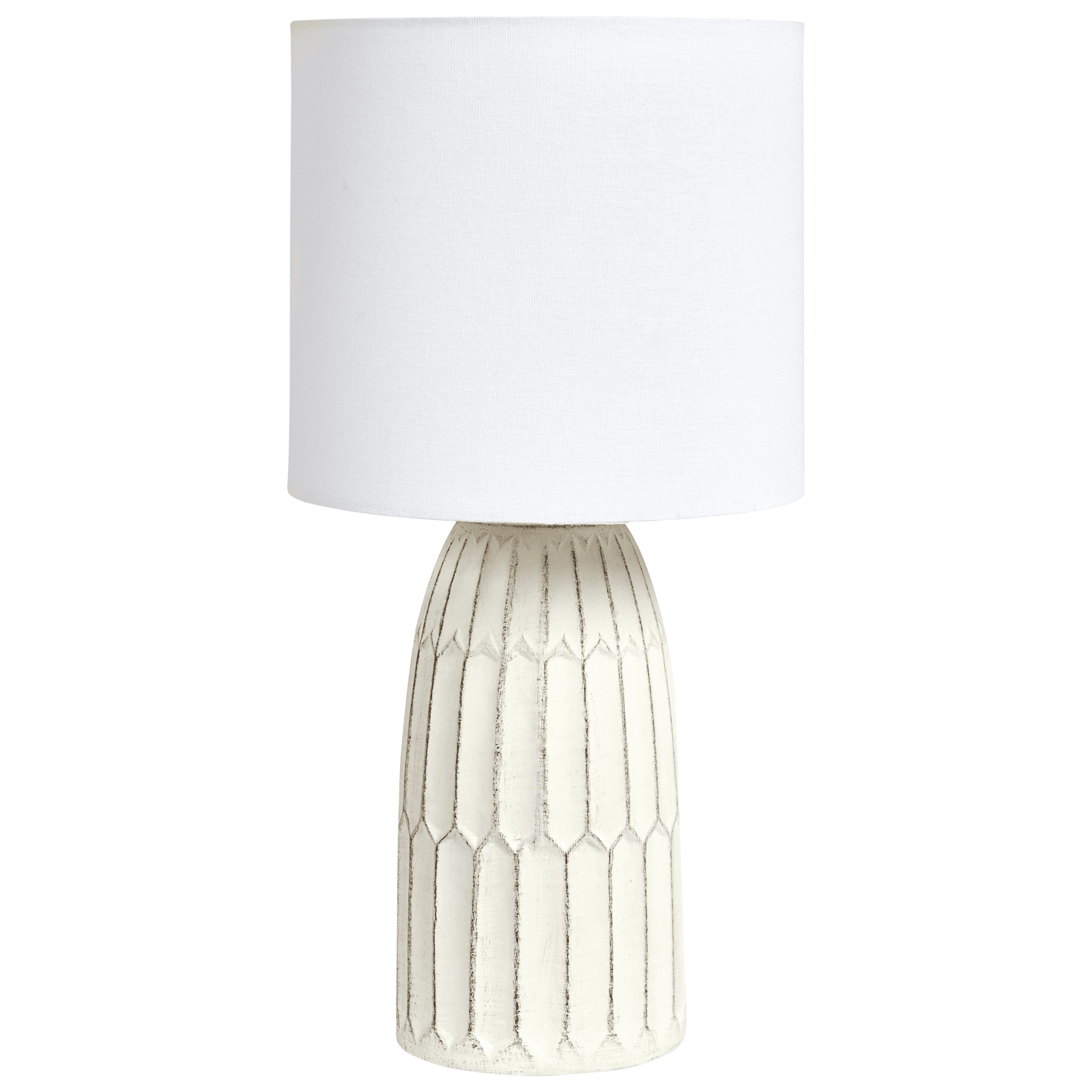 Pöytävalaisin BELIHUL keramiikka Luonnonvalkoinen – Beliani