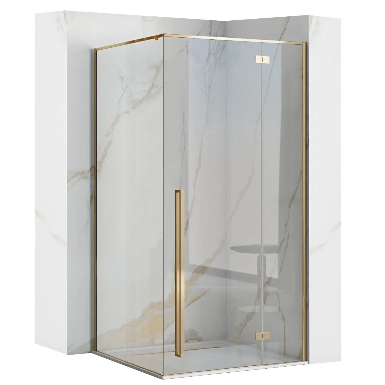 REA Suihkukaappi FARGO 90x120 kulta, 90X119, 5X195CM