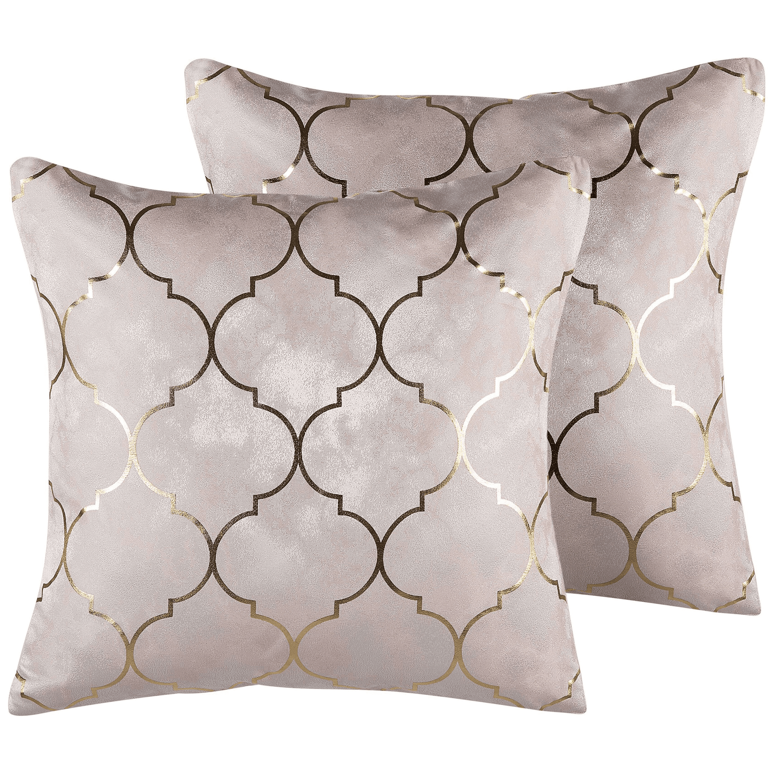 Koristetyynysetti 2 kpl ALYSSUM 45 x 45 cm Vaaleanpunainen Trellis-kuvio