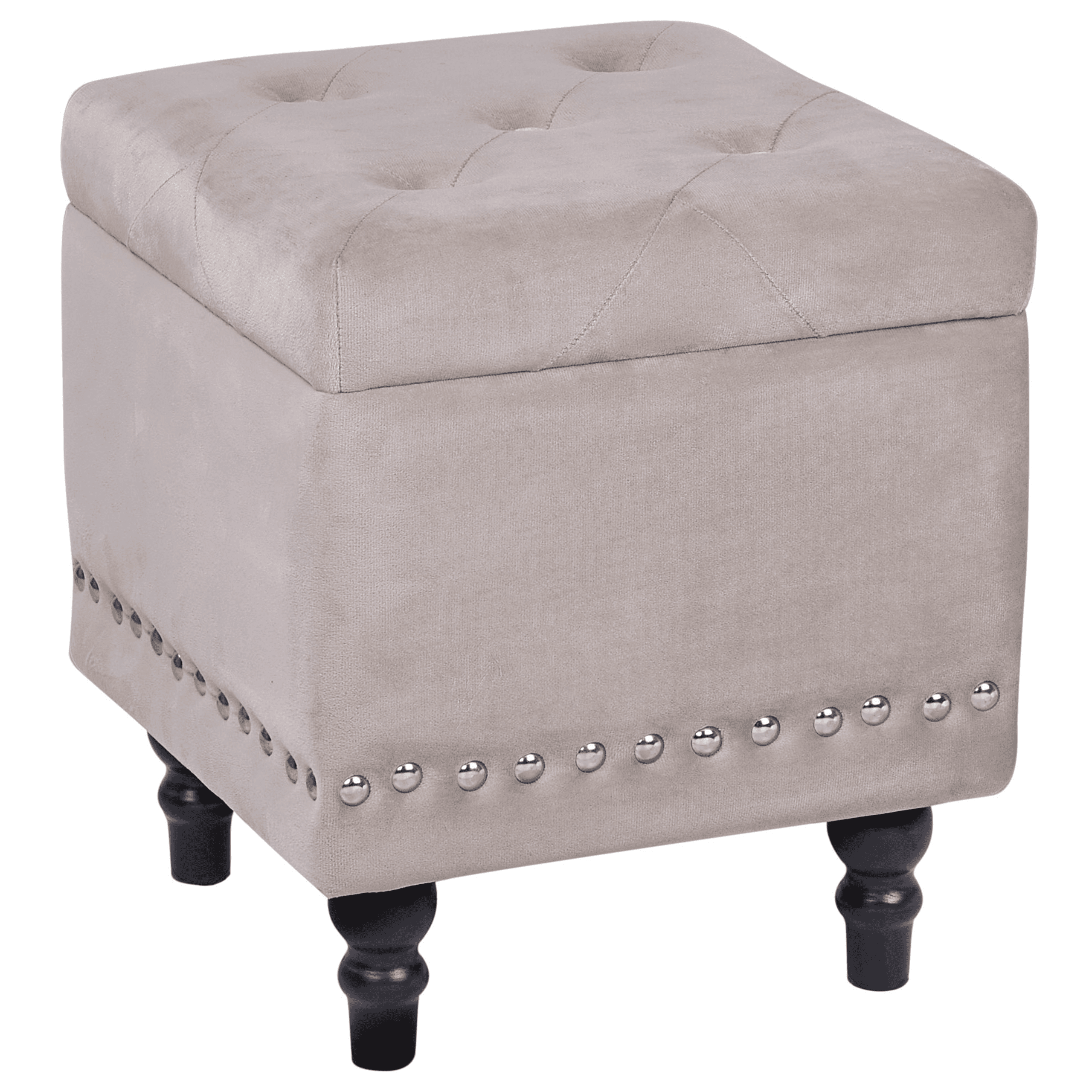 Säilytysrahi LORETTO sametti Beige 37 cm 37 cm 40 cm