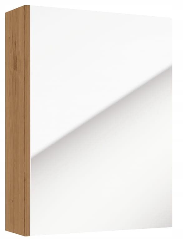 Kylpyhuonekaappi peilillä 60x50x15cm, kapea, riippuva, ​​askartelutammea Salsa