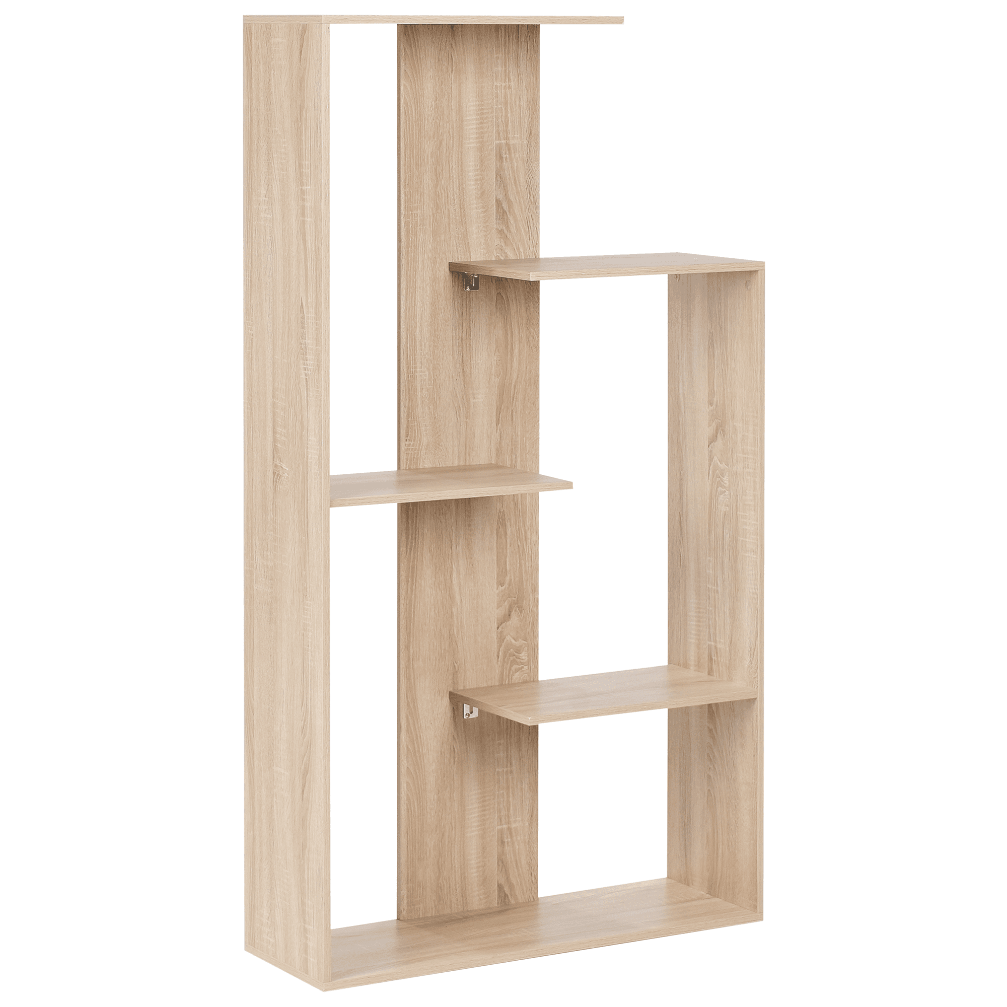 Kirjahylly 3-tasoinen KAHNTAH 163 cm Vaaleanruskea