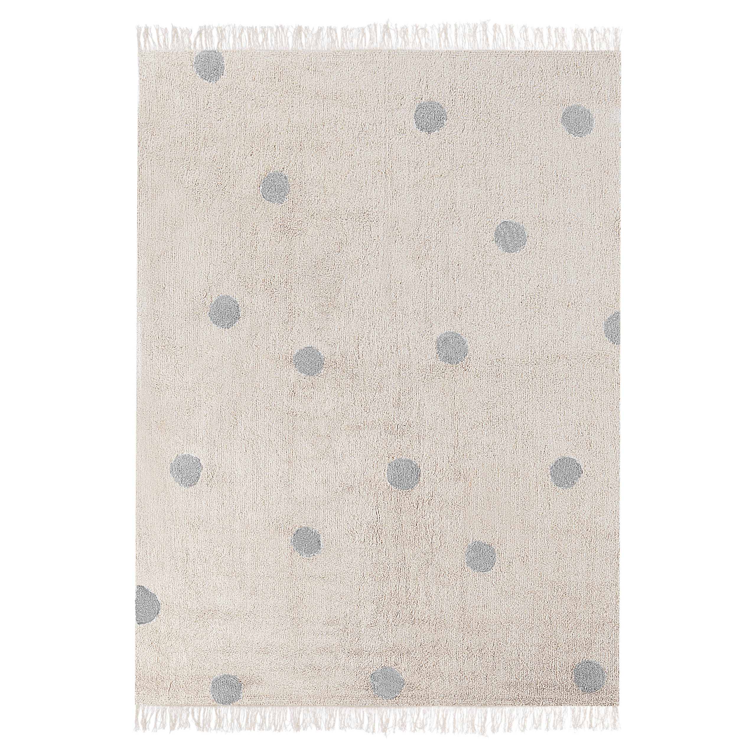 Lastenhuoneen matto DARDERE Harmaa 140 x 200 cm puuvilla – Beliani