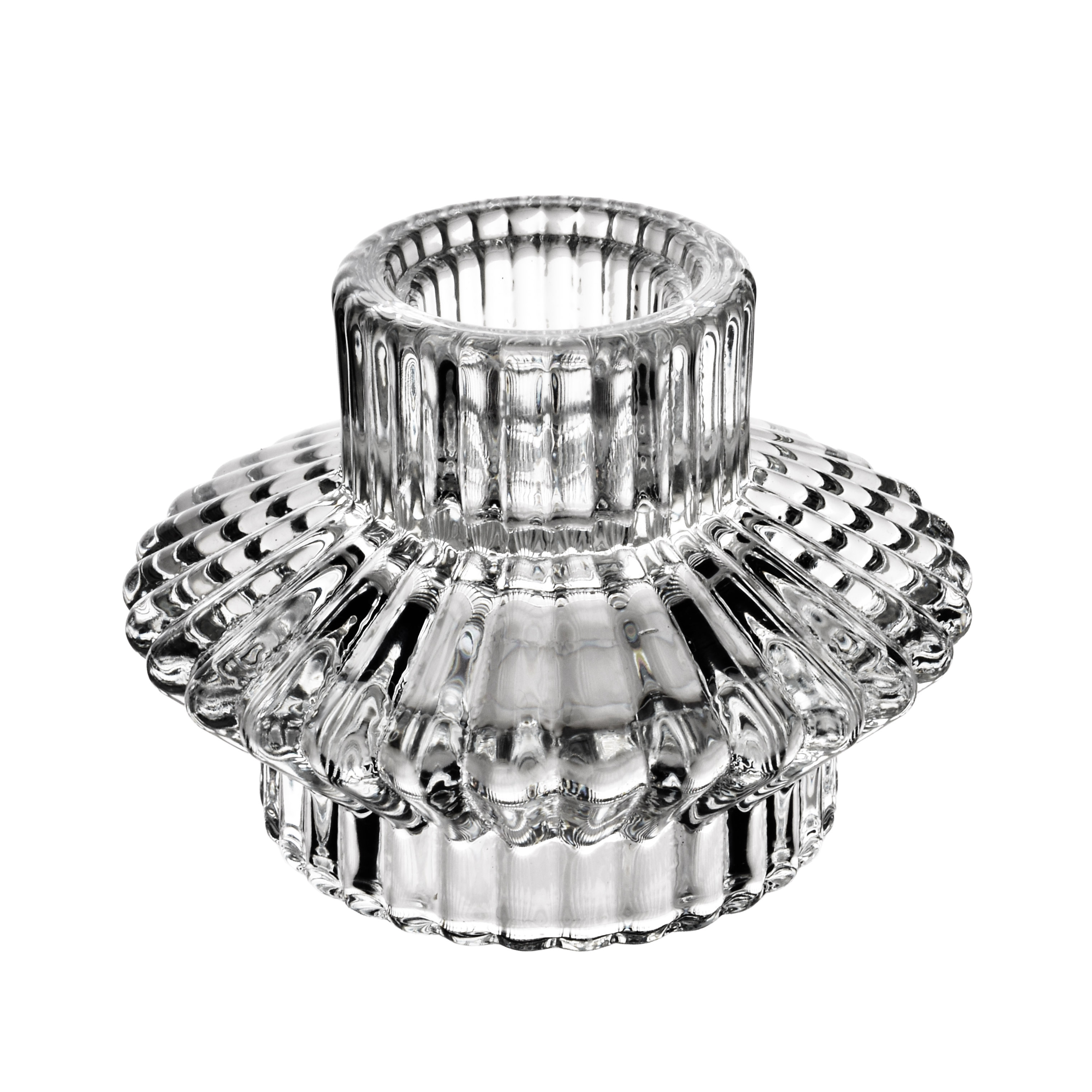 Kynttilänjalka lasi Patricia Patricia 8x8x6 kirkas 1kpl – MONDEX