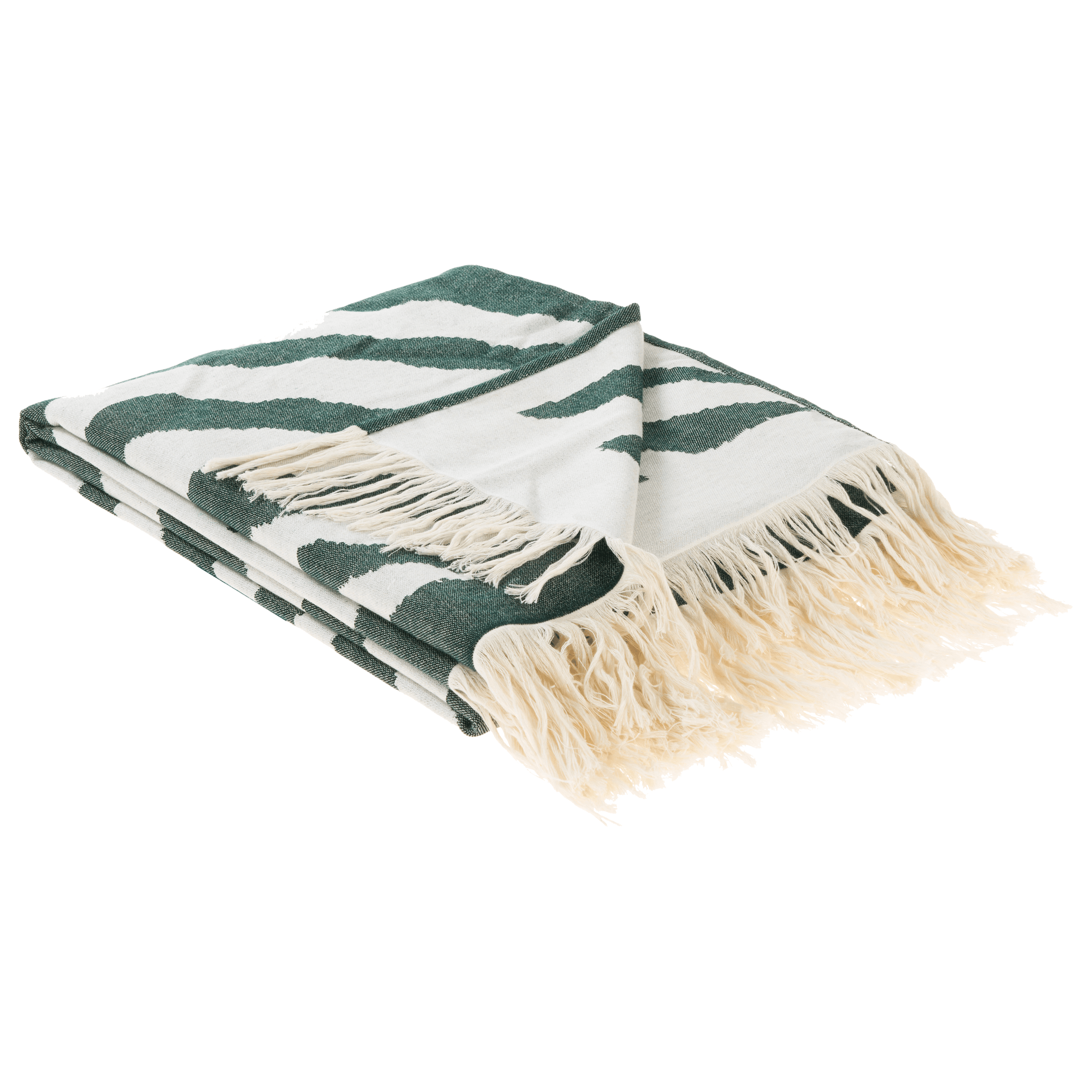 Torkkupeitto BARTAR kangas 130 x 170 cm Vihreä – Beliani