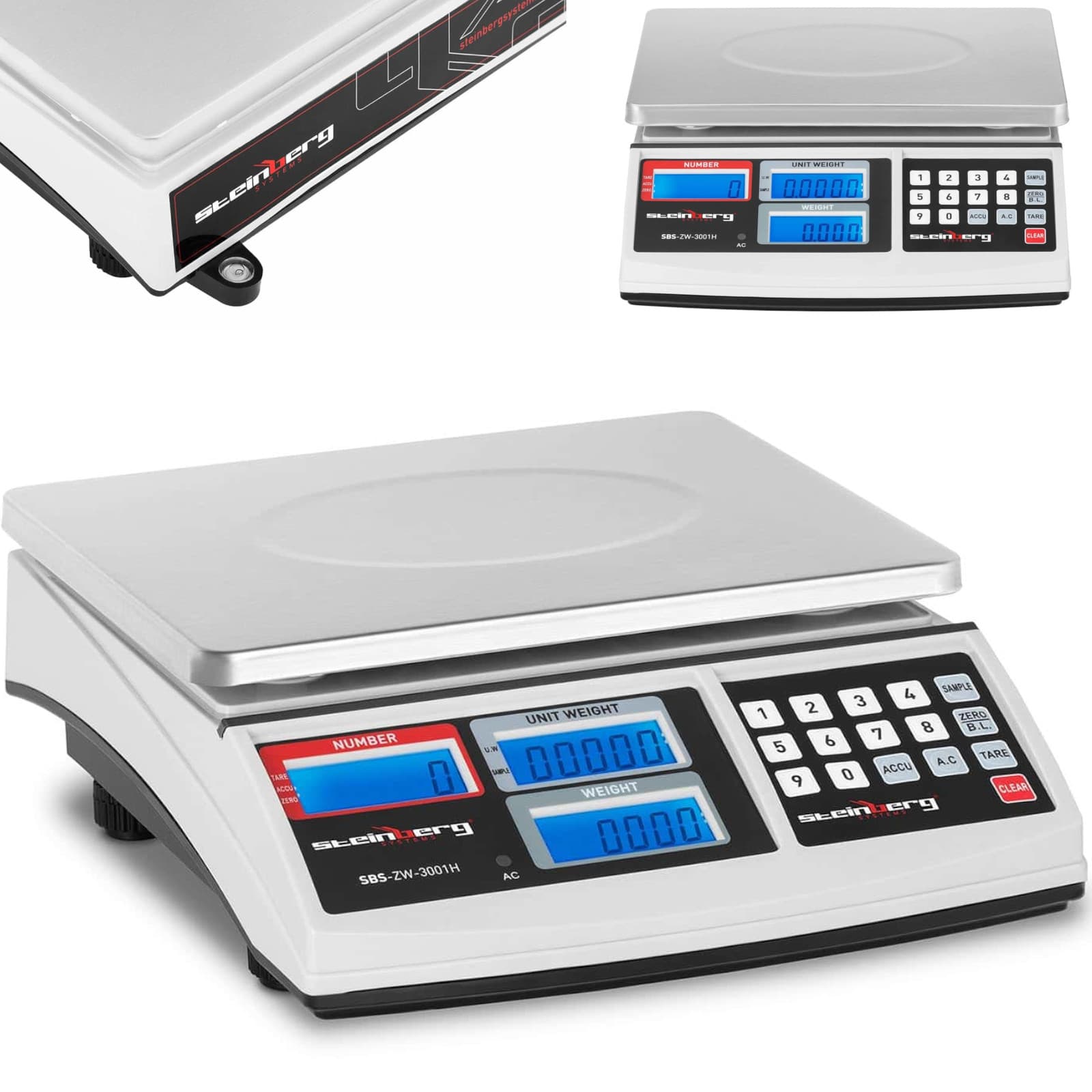 SBS-ZW-3001H LCD-kappaleenlaskentavaaka, enintään 30 kg