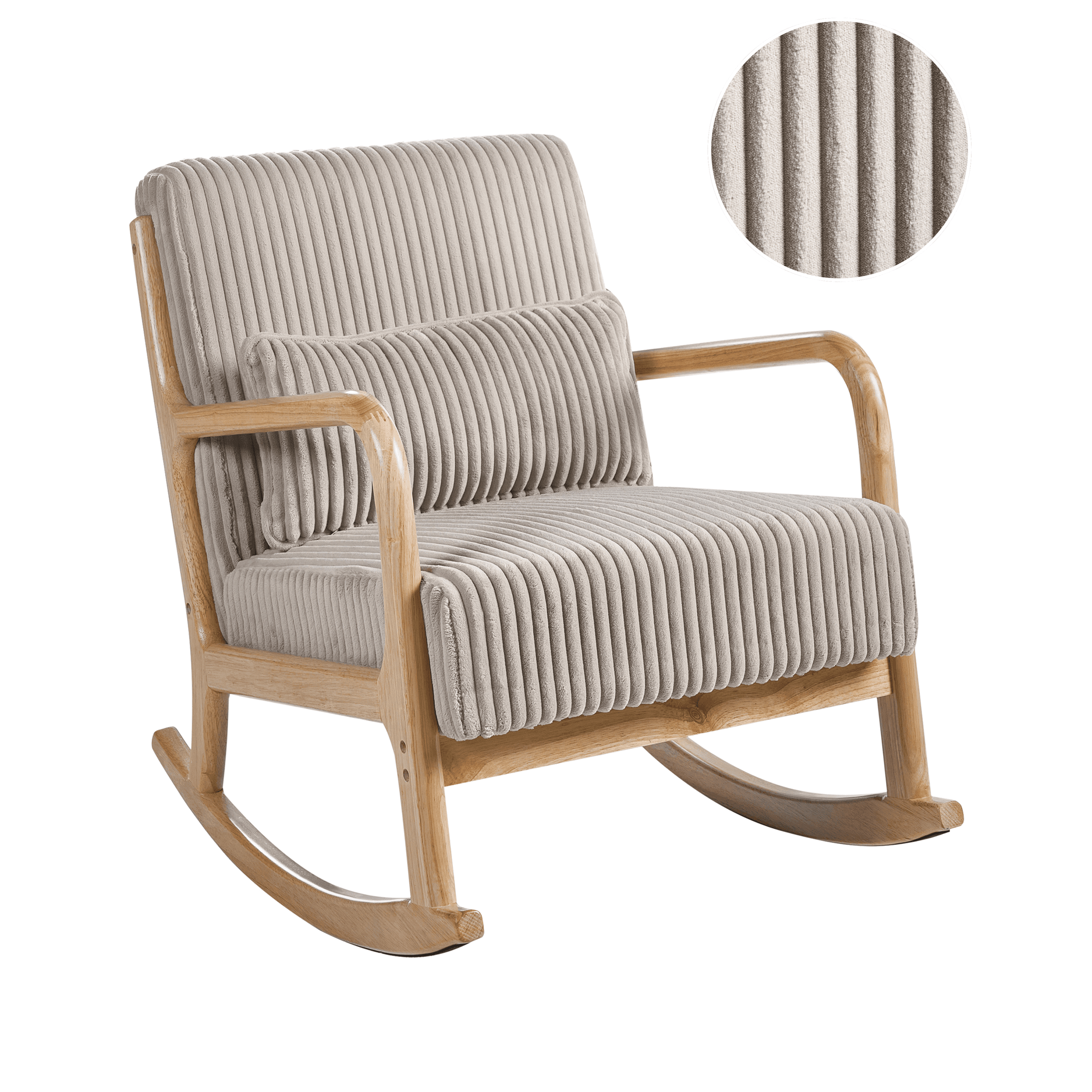 Keinutuoli SORSELE vakosametti Beige – Beliani