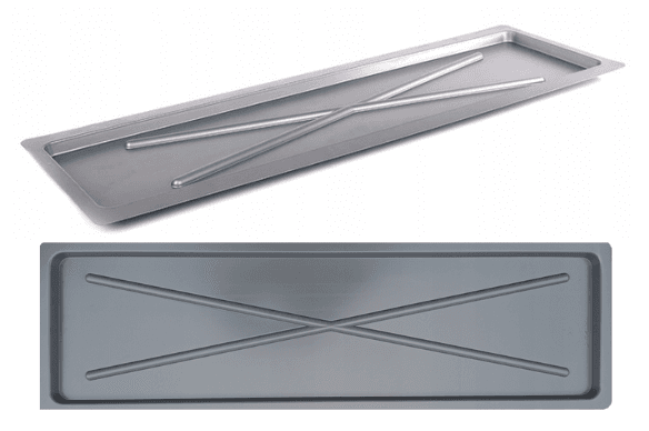 Astiankuivausteline 75x25 cm hopea – ALTOM