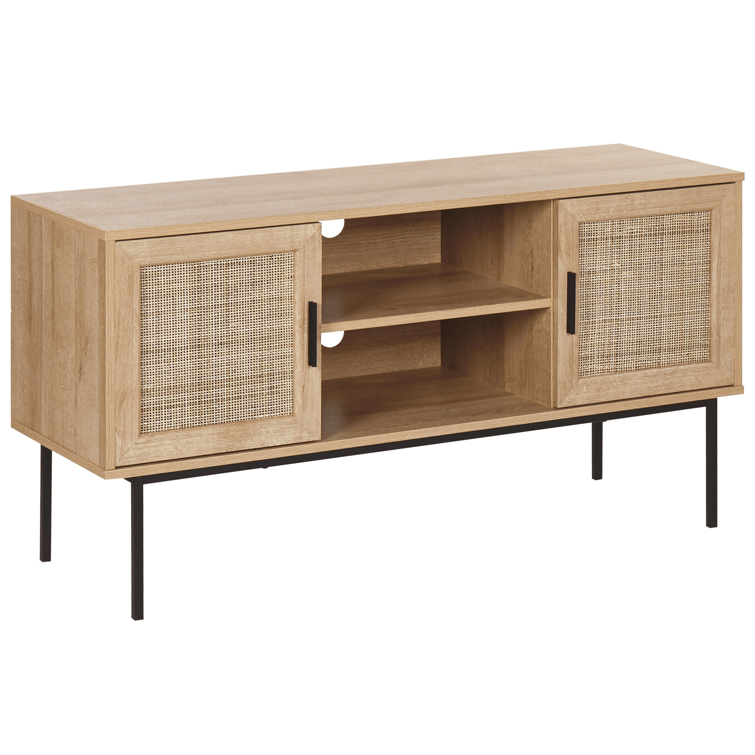 TV-taso PASCO rottinki Vaaleanruskea – Beliani