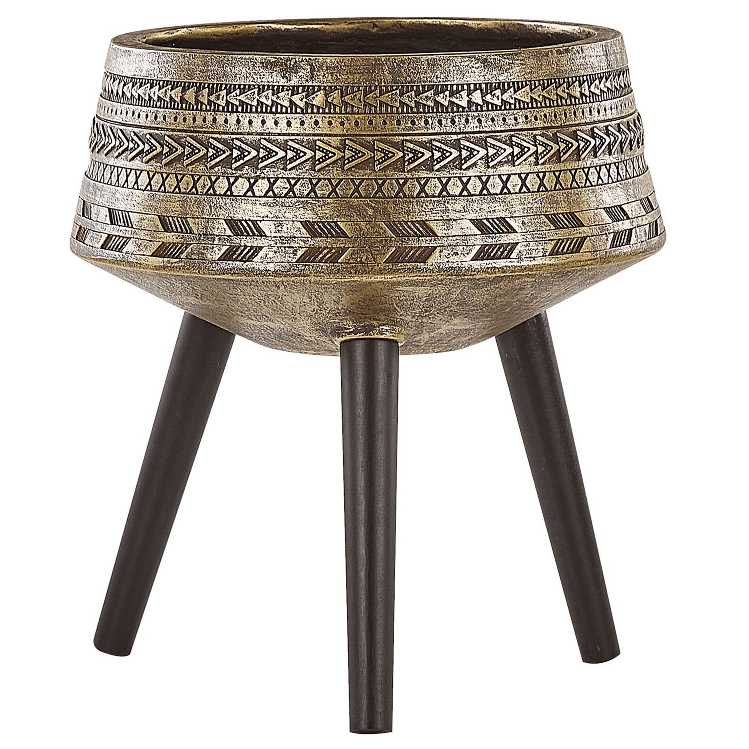 Korotettu kukkaruukku VARDIANI 50 cm Kulta