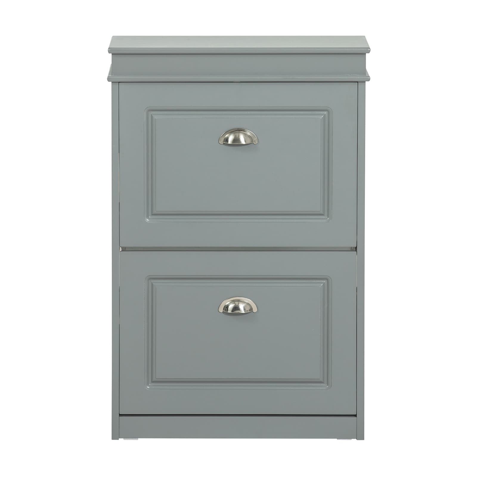 SoBuy Kenkäkaappi FSR78-HG 2-ovinen ekokuitulevy, harmaa