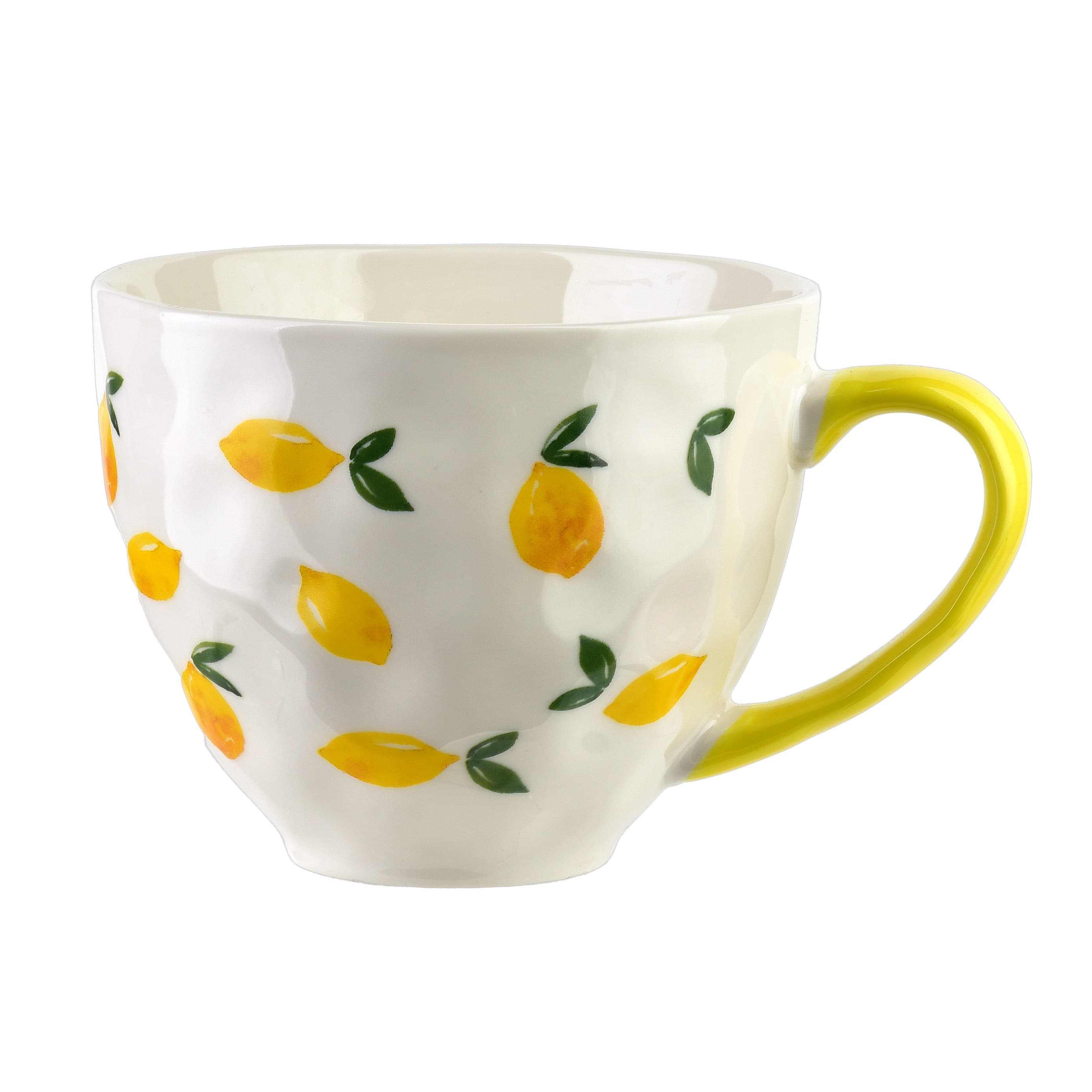 Muki posliini LIMONE 400 ml 11x15x9 cm sitruunakuosi 1 kpl