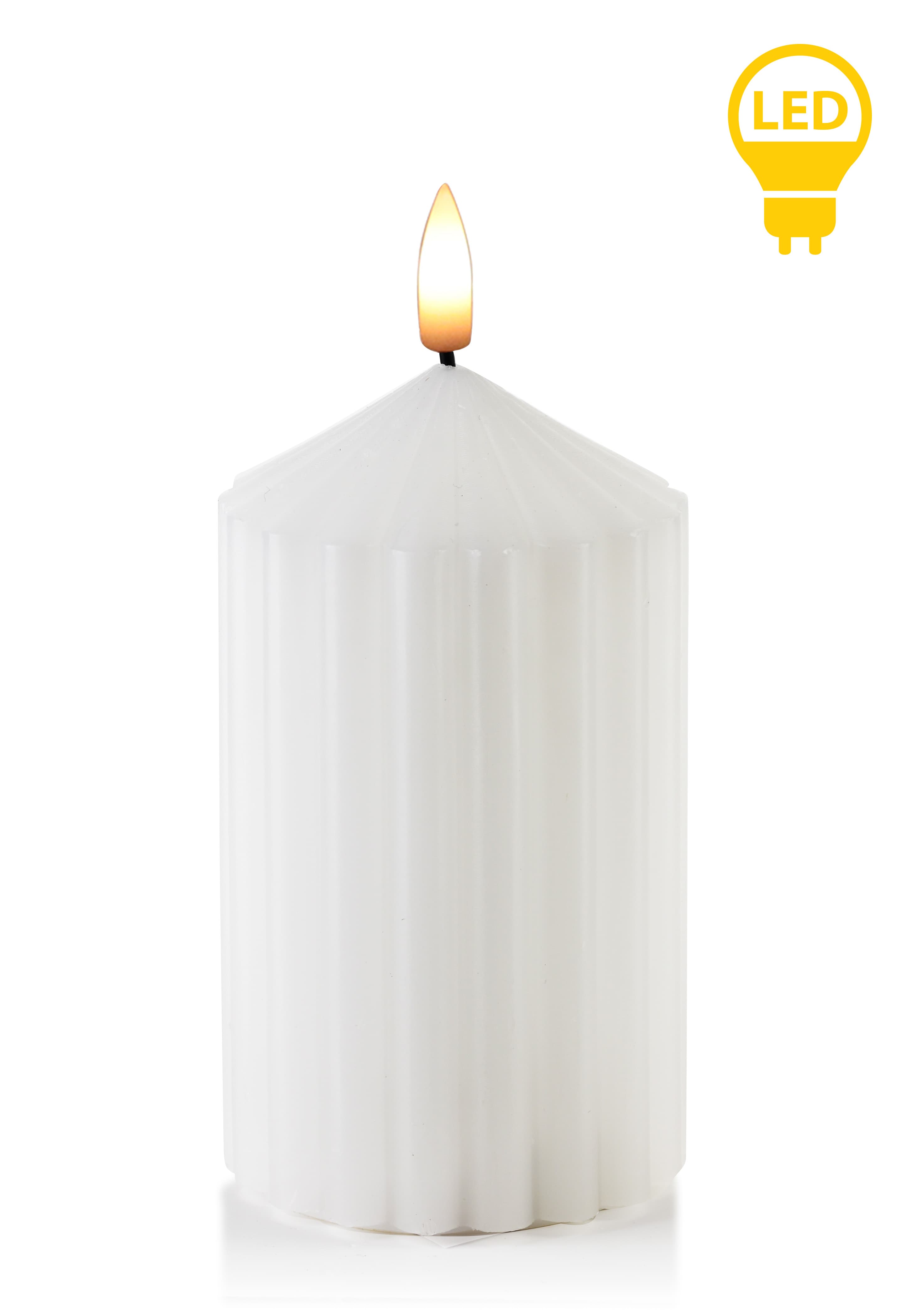 LED-kynttilä muovi IDALIA 7x7x16 cm 1 kpl