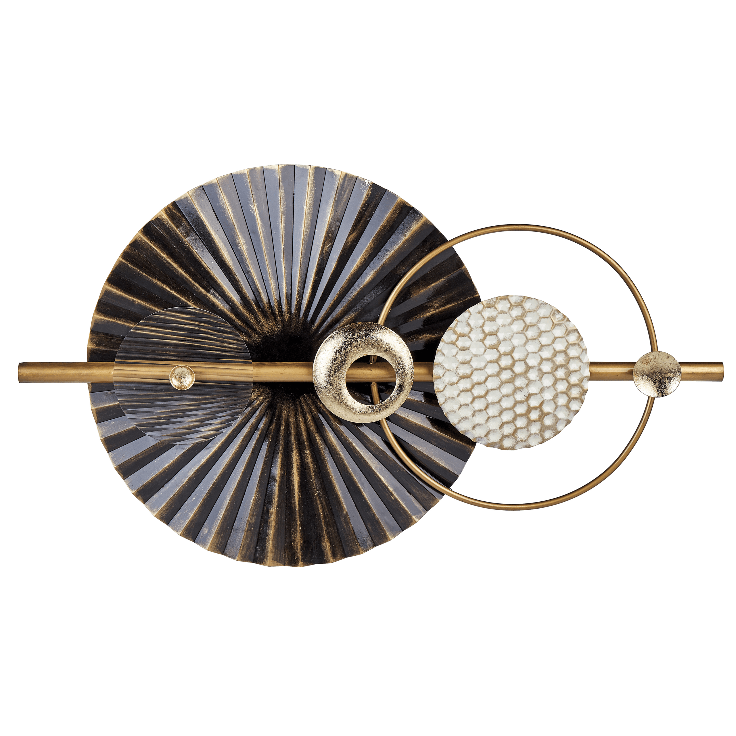 Seinäkoriste RUTHENIUM metalli 59 cm Musta