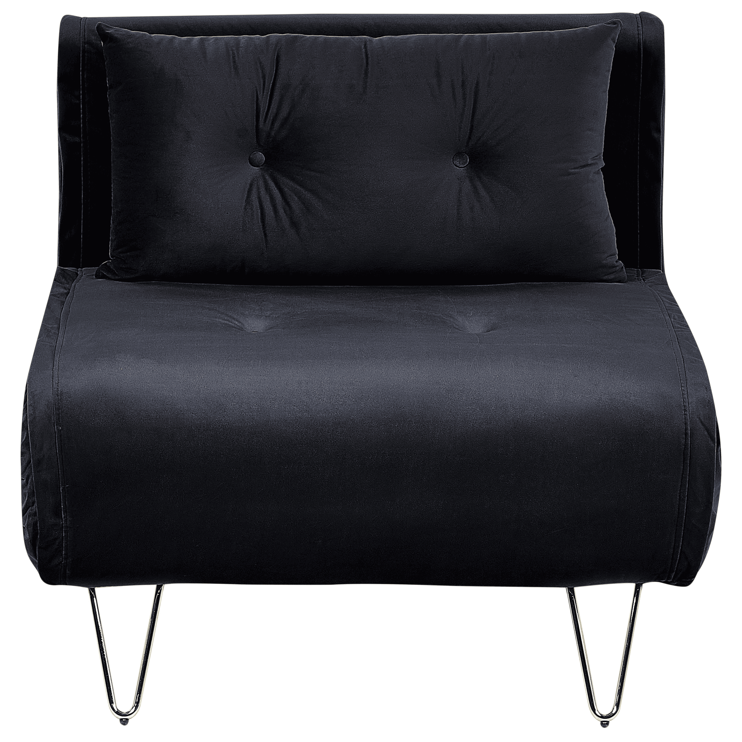 Vuodetuoli VESTFOLD sametti Musta – Beliani