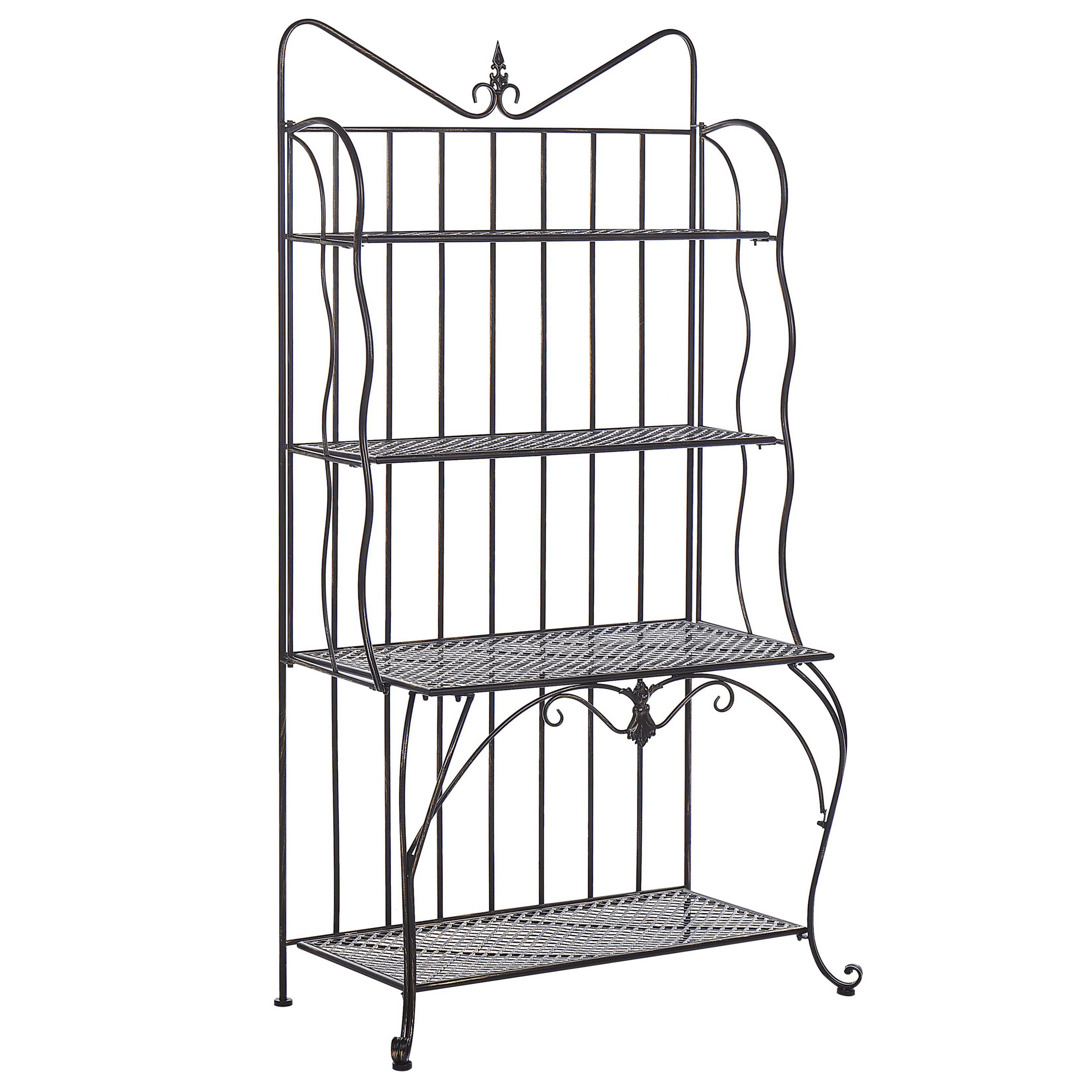 Hylly PAVONA metalli 94 cm 50 cm Musta – Beliani