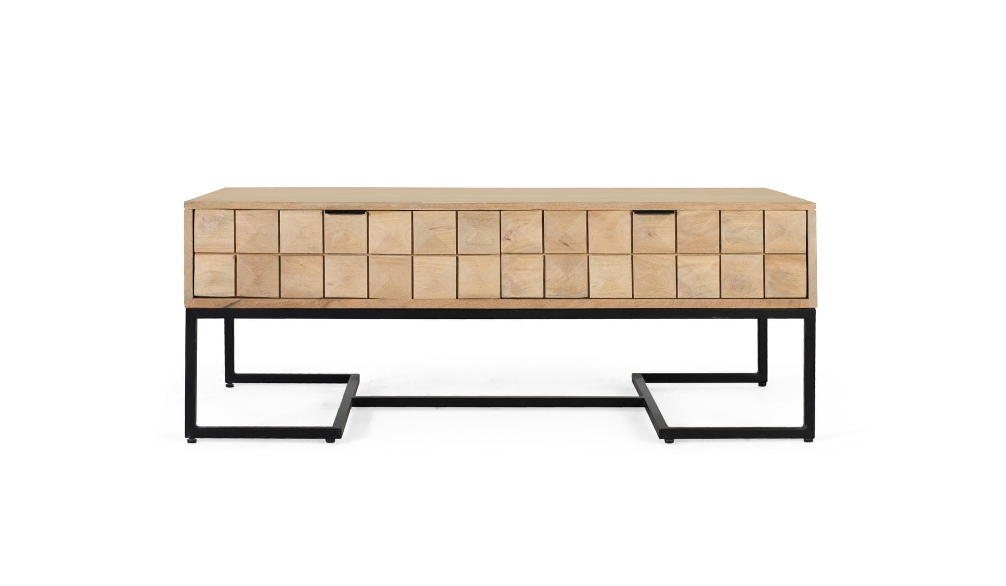 Sohvapöytä mangopuusta, käsinveistetty 120 cm