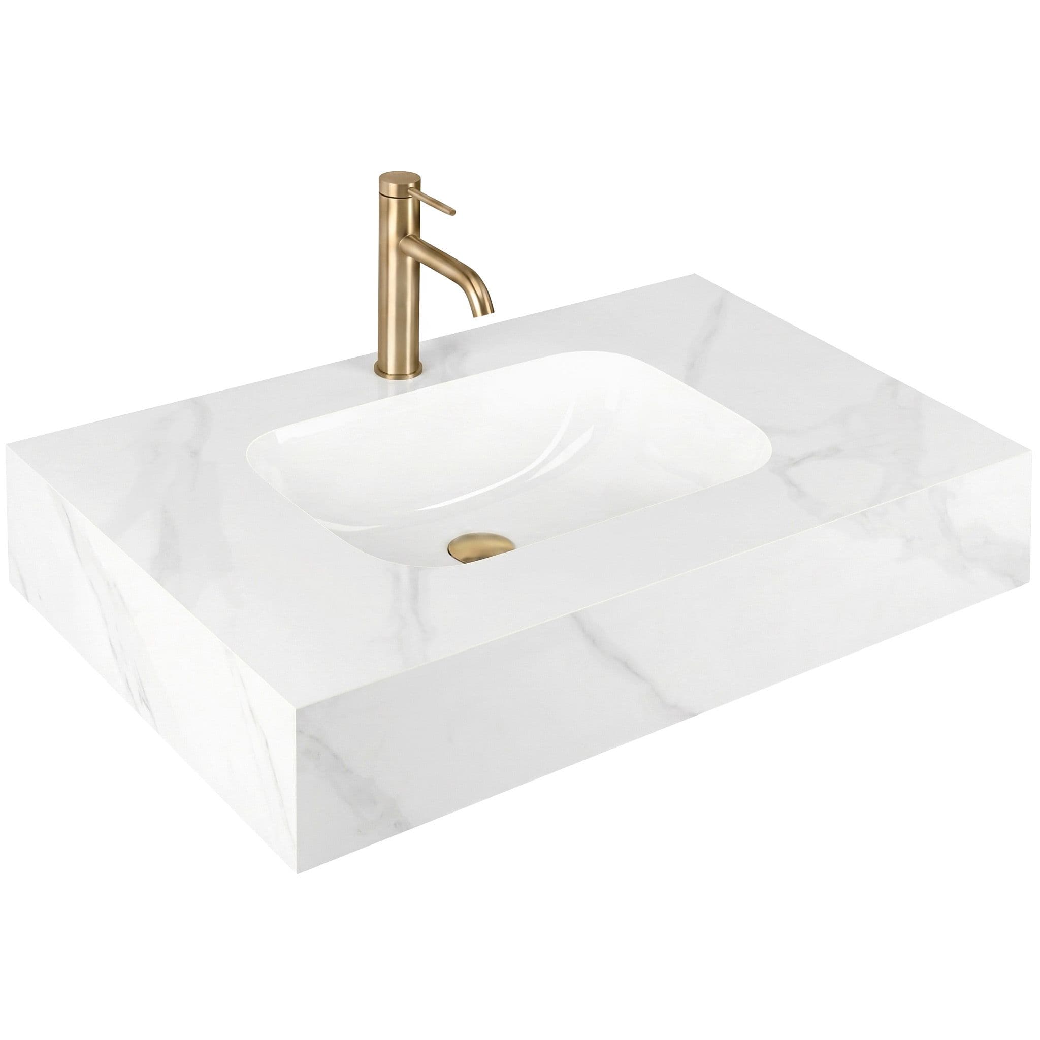REA Seinäpesuallas Aresa Belt White 80 Valkoinen, 80X50X16,5Cm