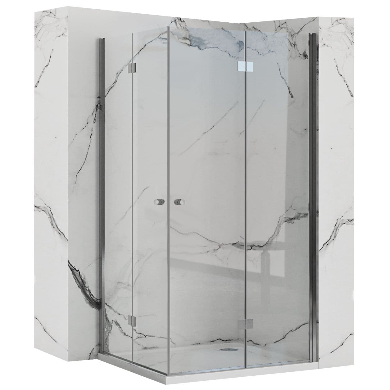 REA Taitettava suihkukaappi FOLD N2 70x100 kromi, 70X100X190CM
