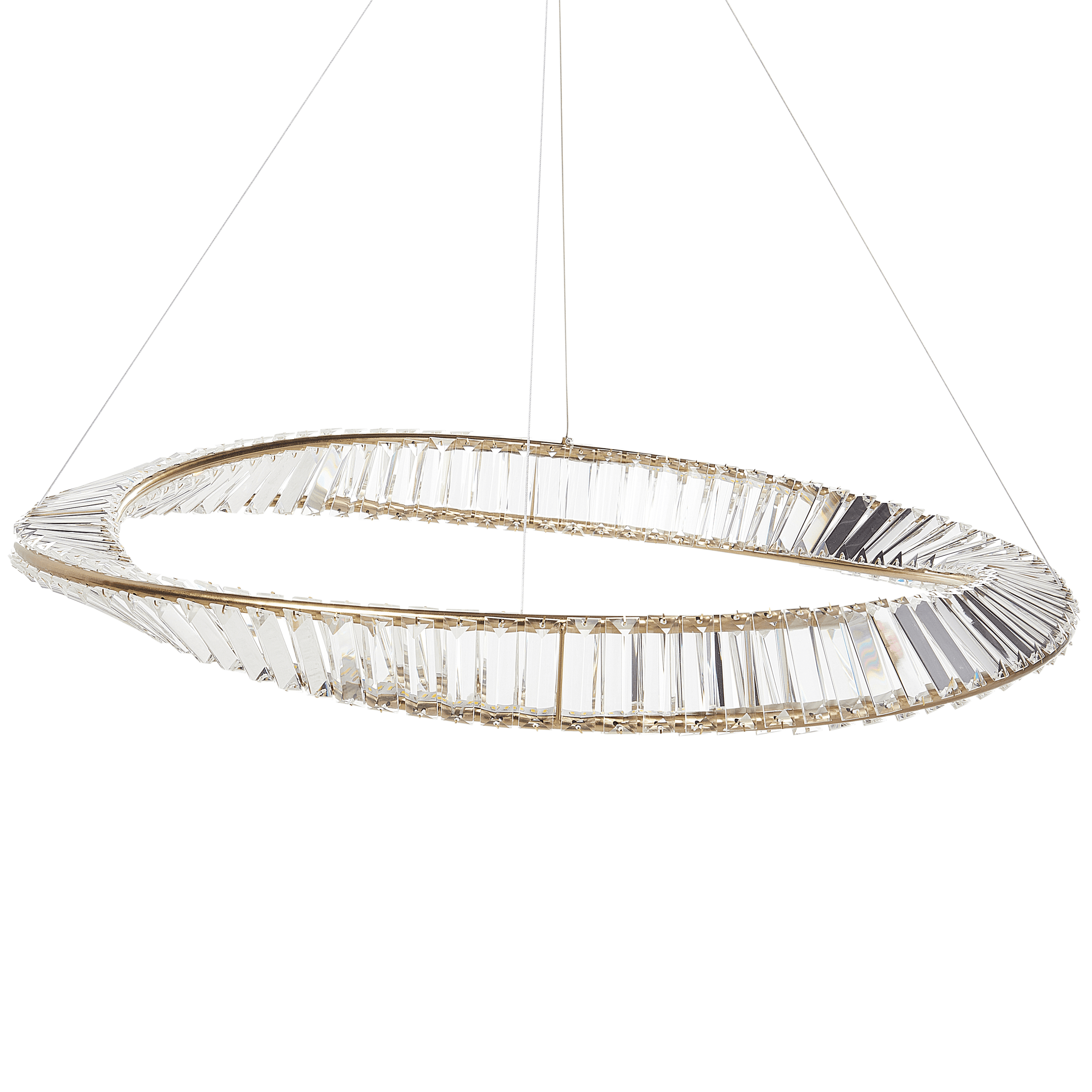 LED-kattokruunu ROSENDE metalli Kulta