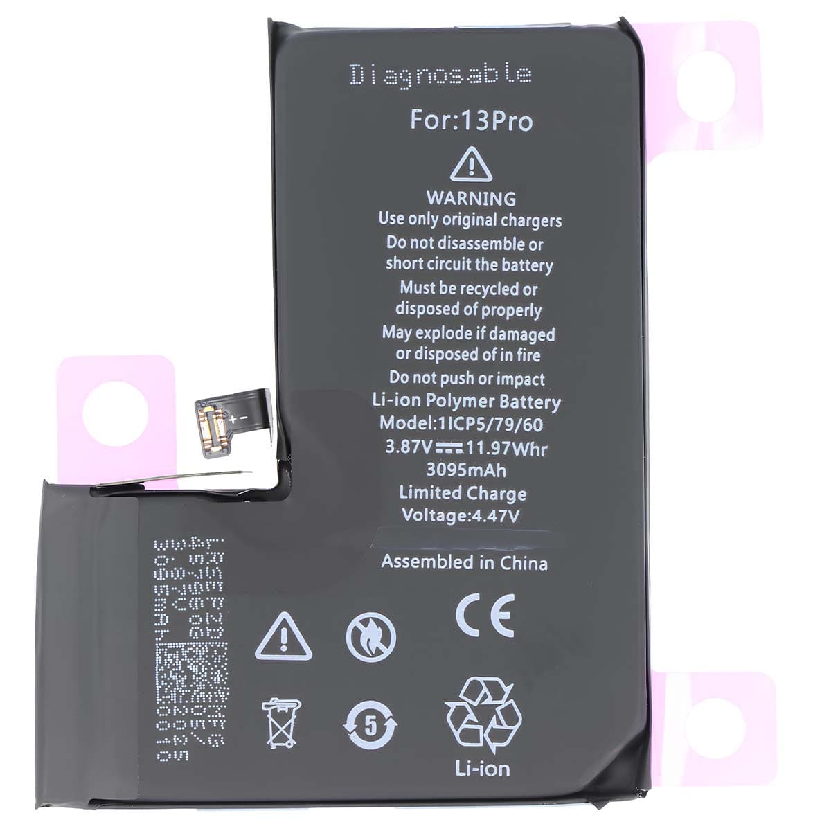 Akku iPhone 13 Pro Li-Polymer 7,74V 2250mAh diagnosoitava – Avizar