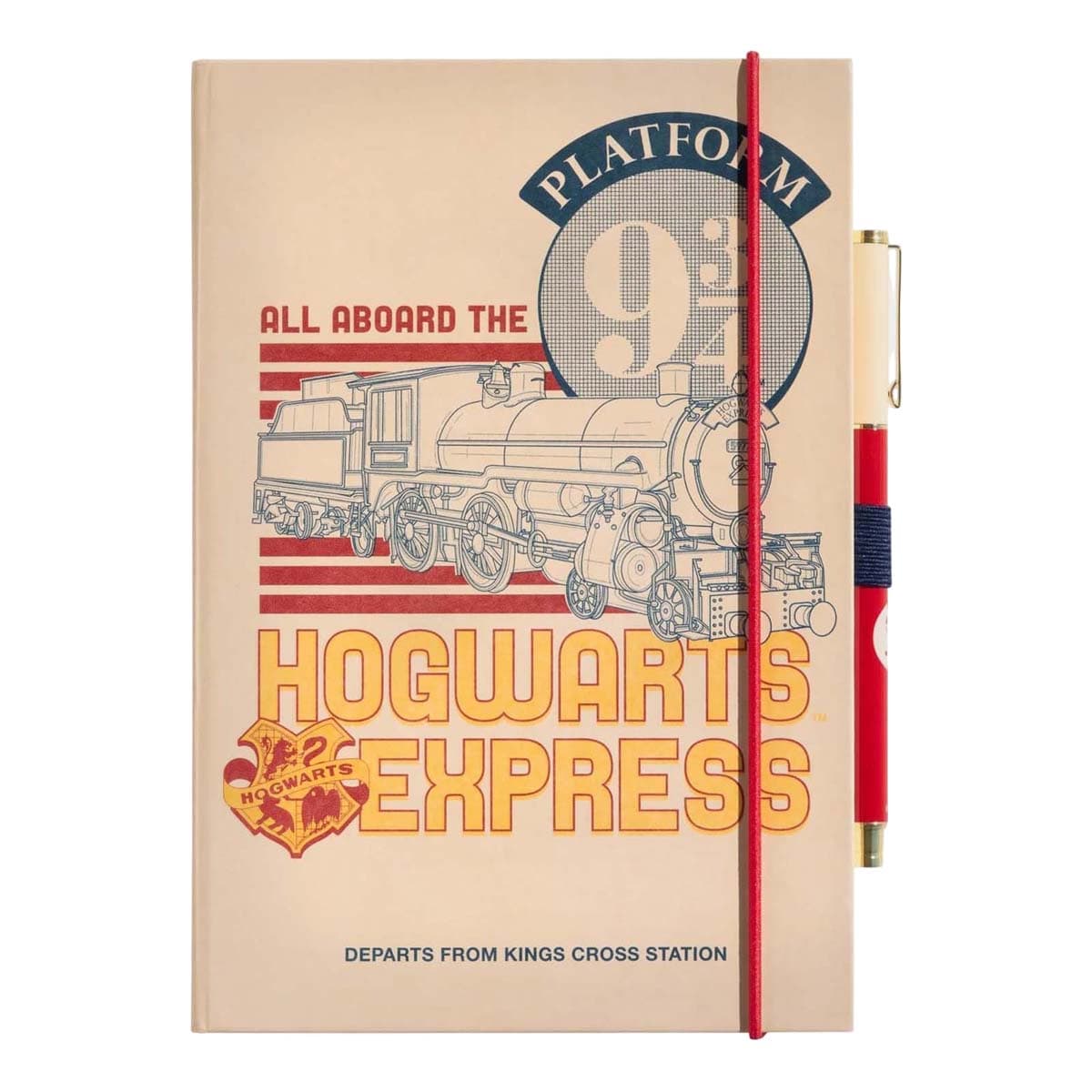 A5-kokoinen muistikirja Harry Potter -kynällä, Platform 9 3/4 Hogwarts Express – Harry Potter