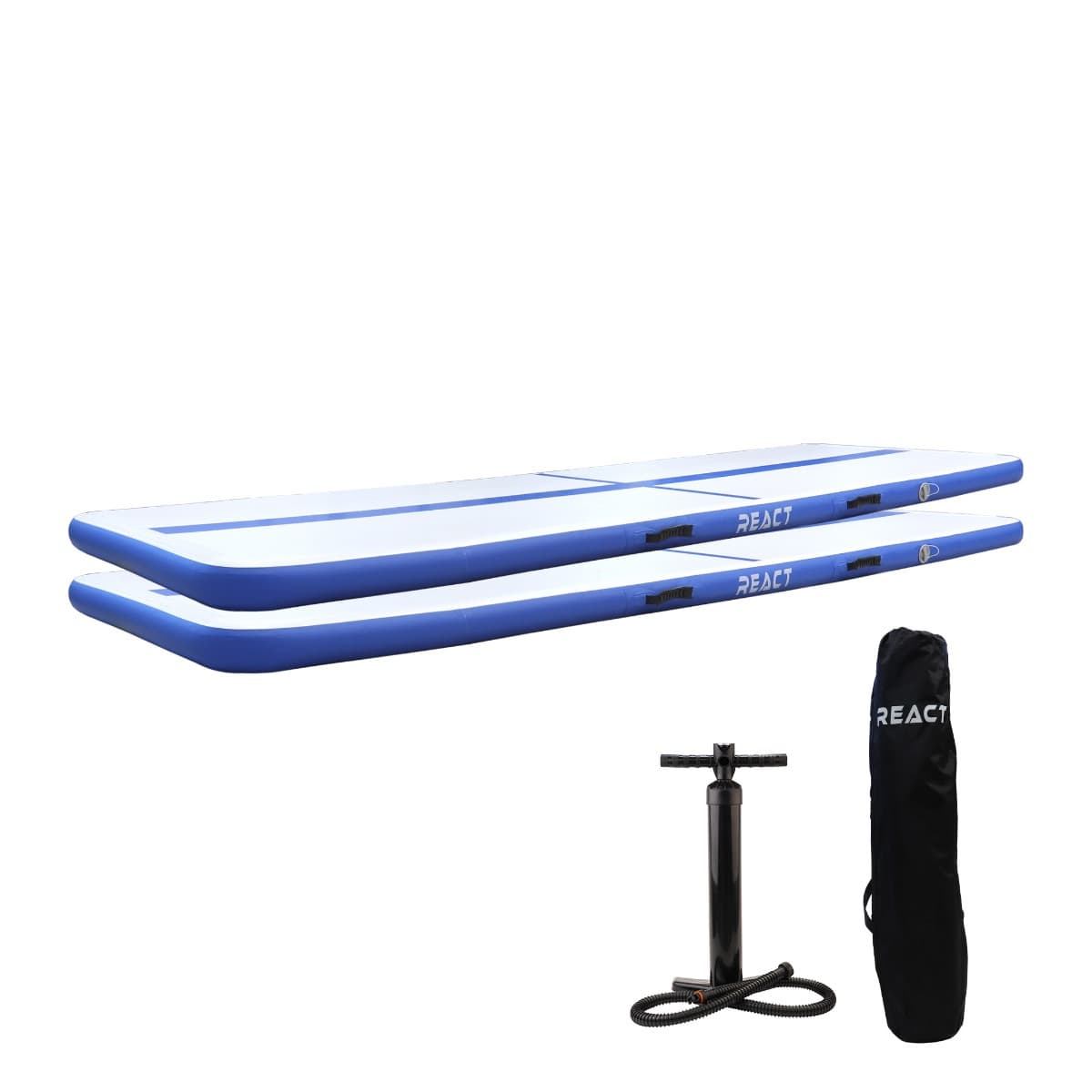 React 2 x AirTrack käsipumpulla – React