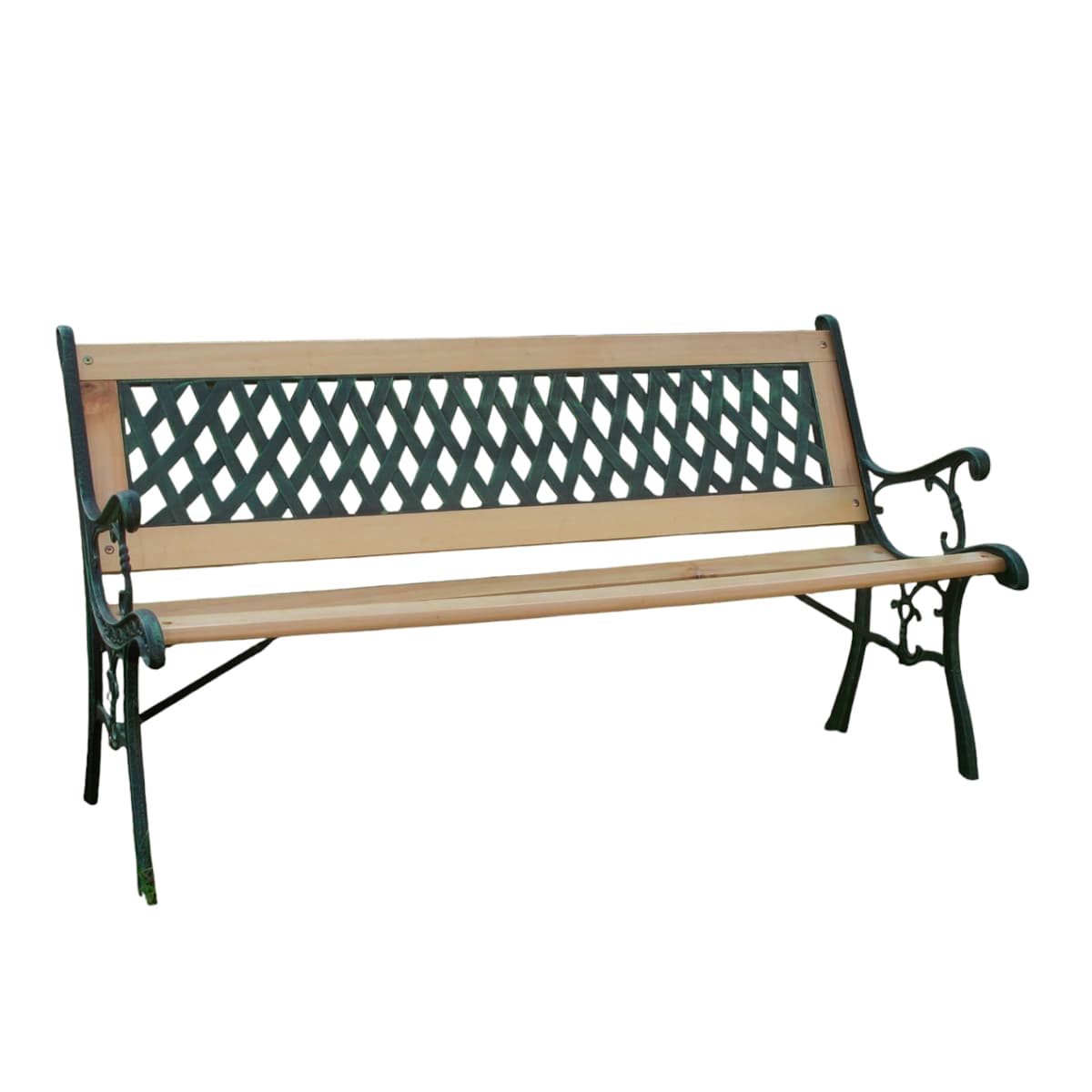 Lykke Puutarhapenkki Vikholm 122x54x73cm, Kunnostettu