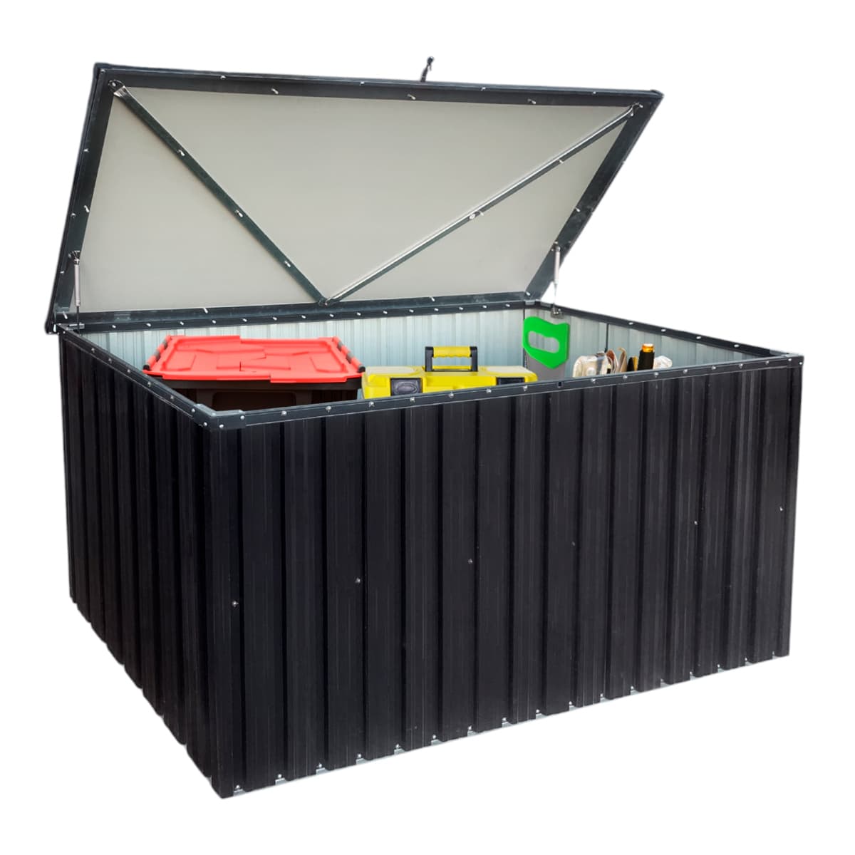 Fornorth Säilytyslaatikko ulos 183x88x94cm 1303L, musta