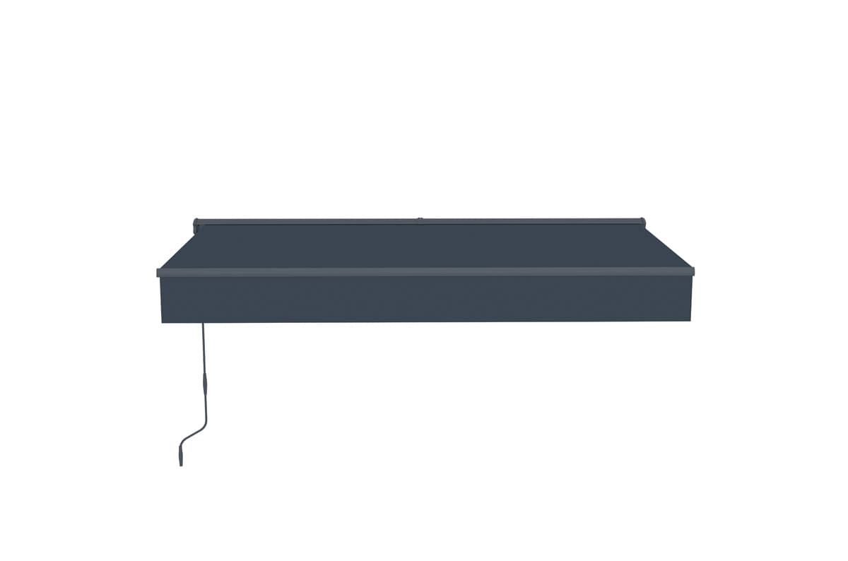 Lykke Puolikasettimarkiisi 2,95x2,5 m moottoroitu, tummanharmaa – Lykke